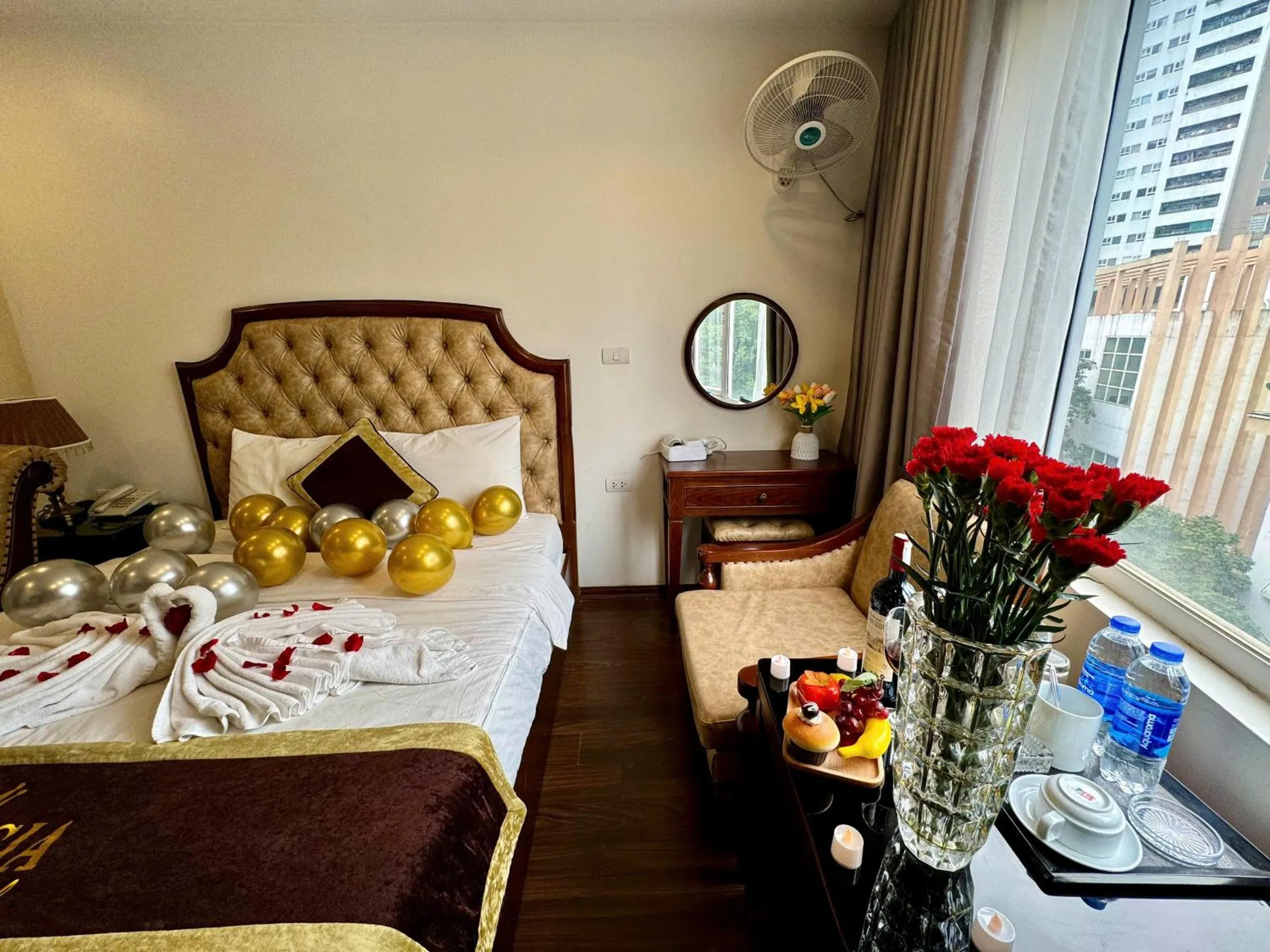 Bed in Hoàng Gia Hotel Nhân Hòa