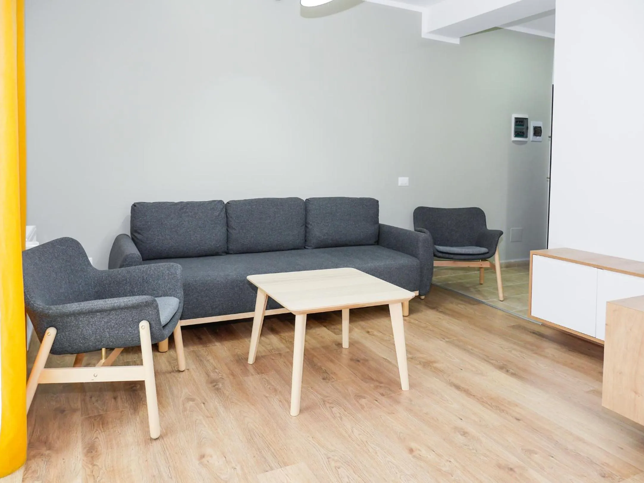 Living room in Clement Apartments