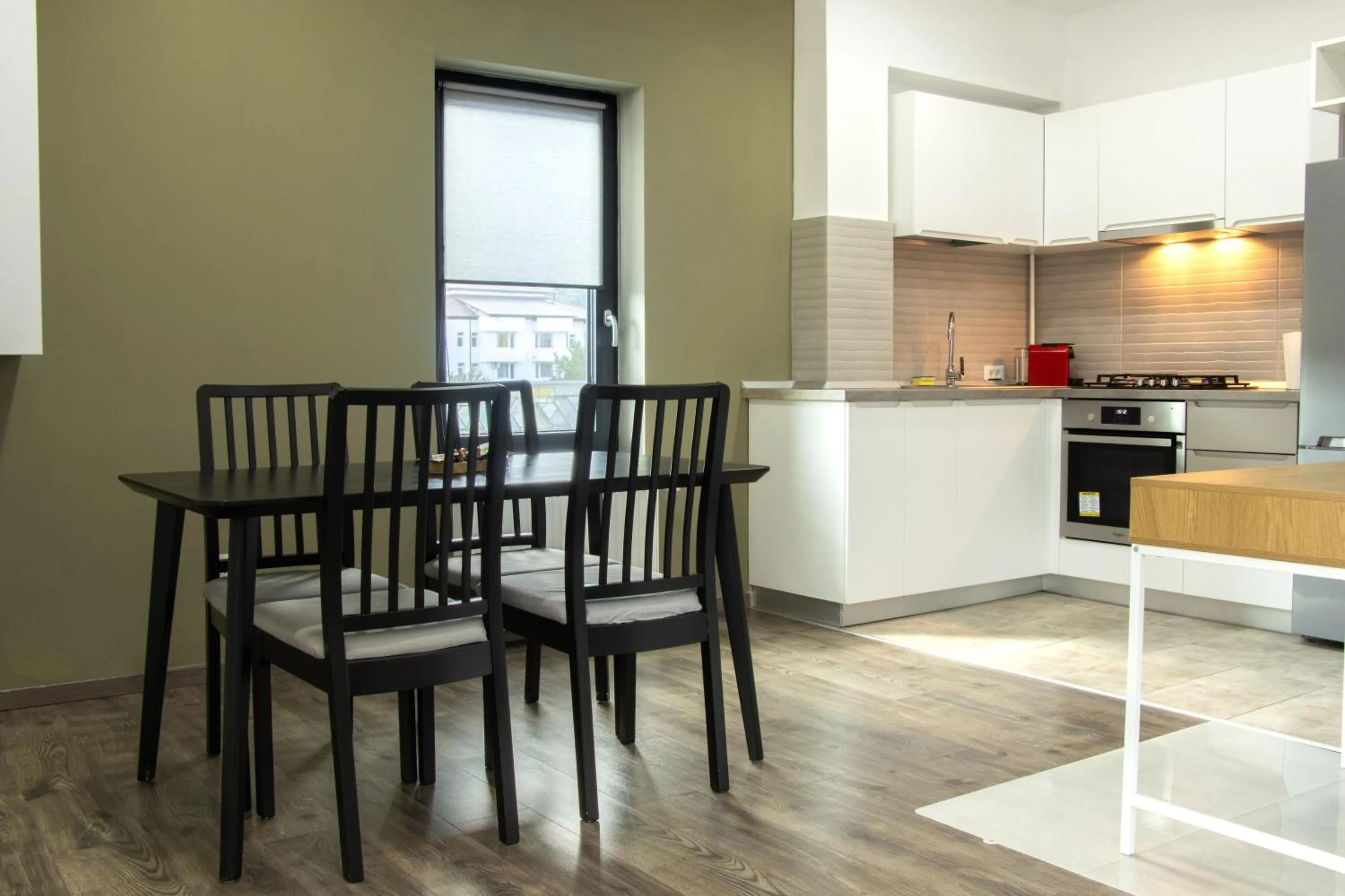 Kitchen or kitchenette in Clement Apartments