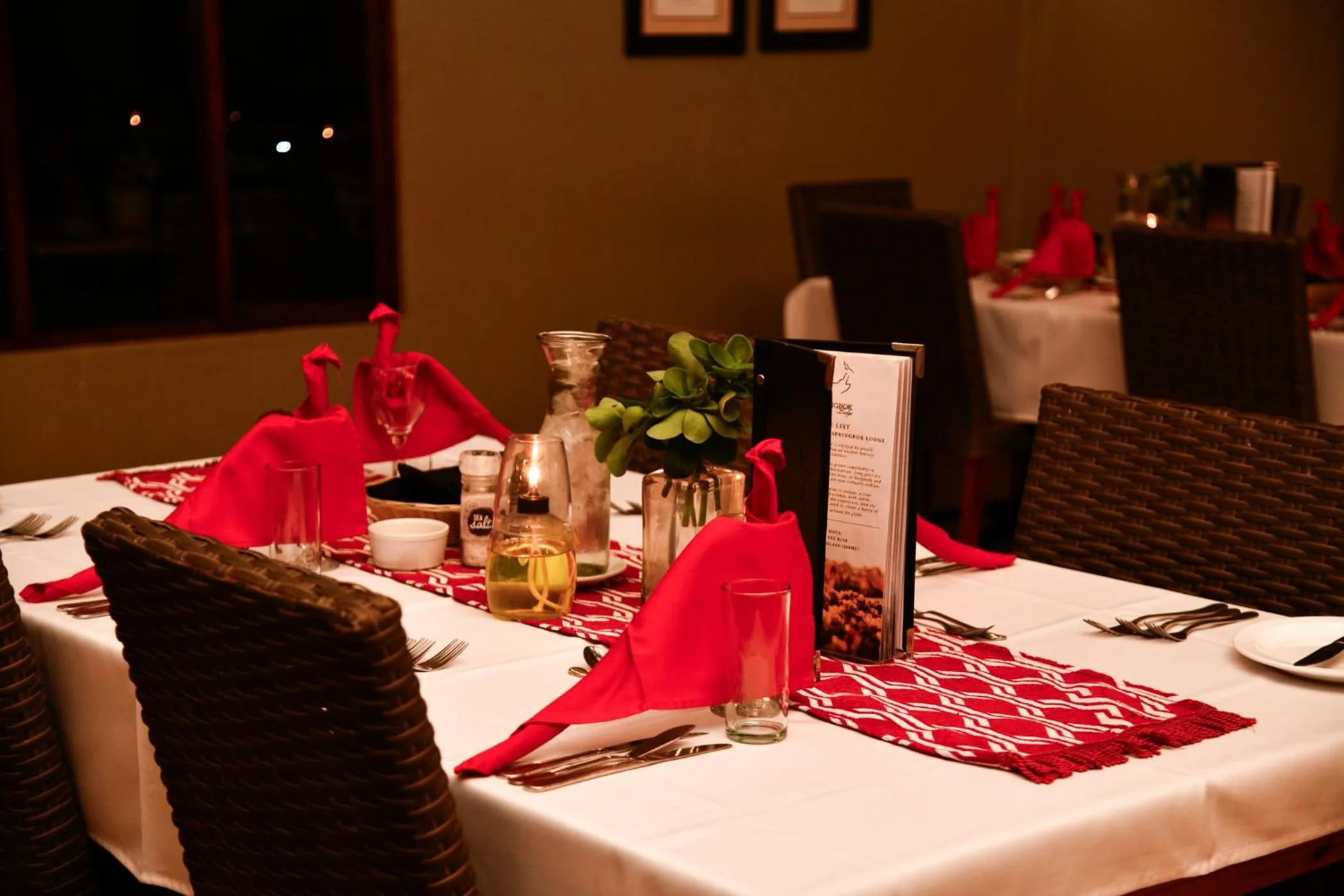 Dining area in The Springbok Lodge
