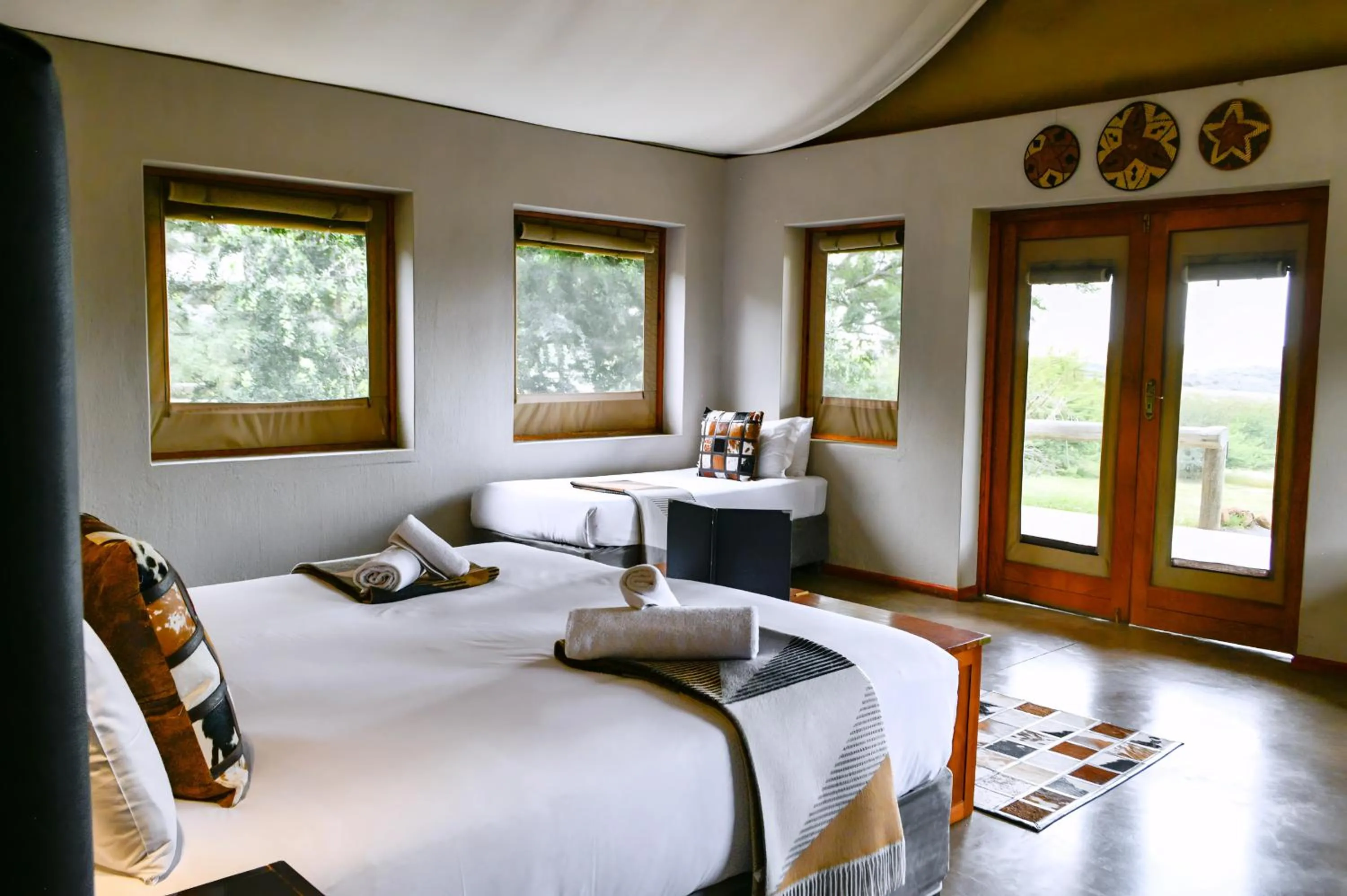 Bed in The Springbok Lodge