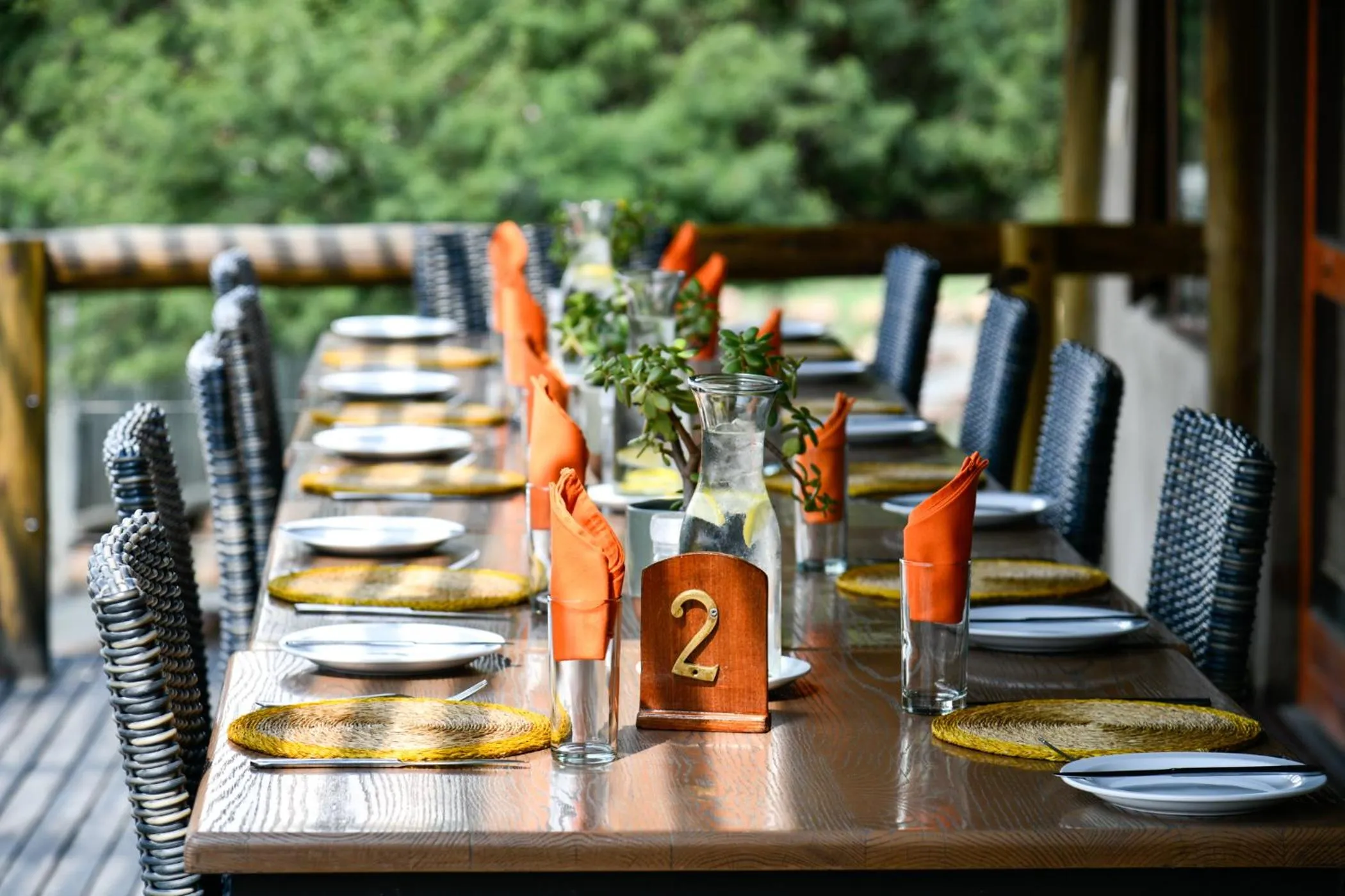 Dining area in The Springbok Lodge