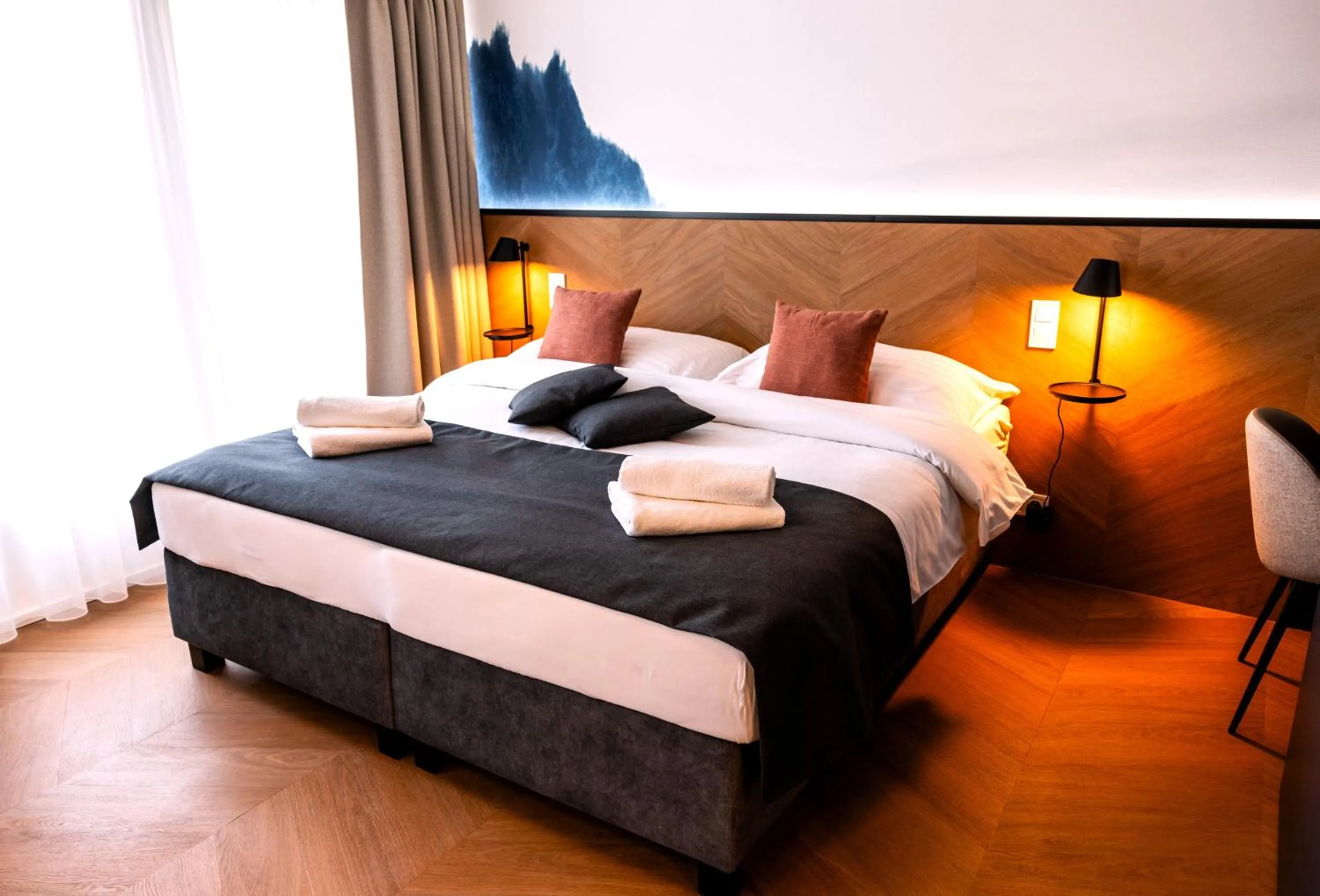 Bed in Botel Marina