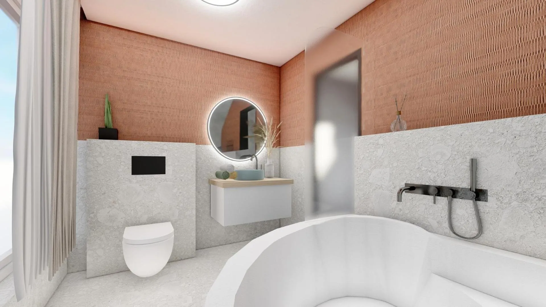 Shower in Botel Marina