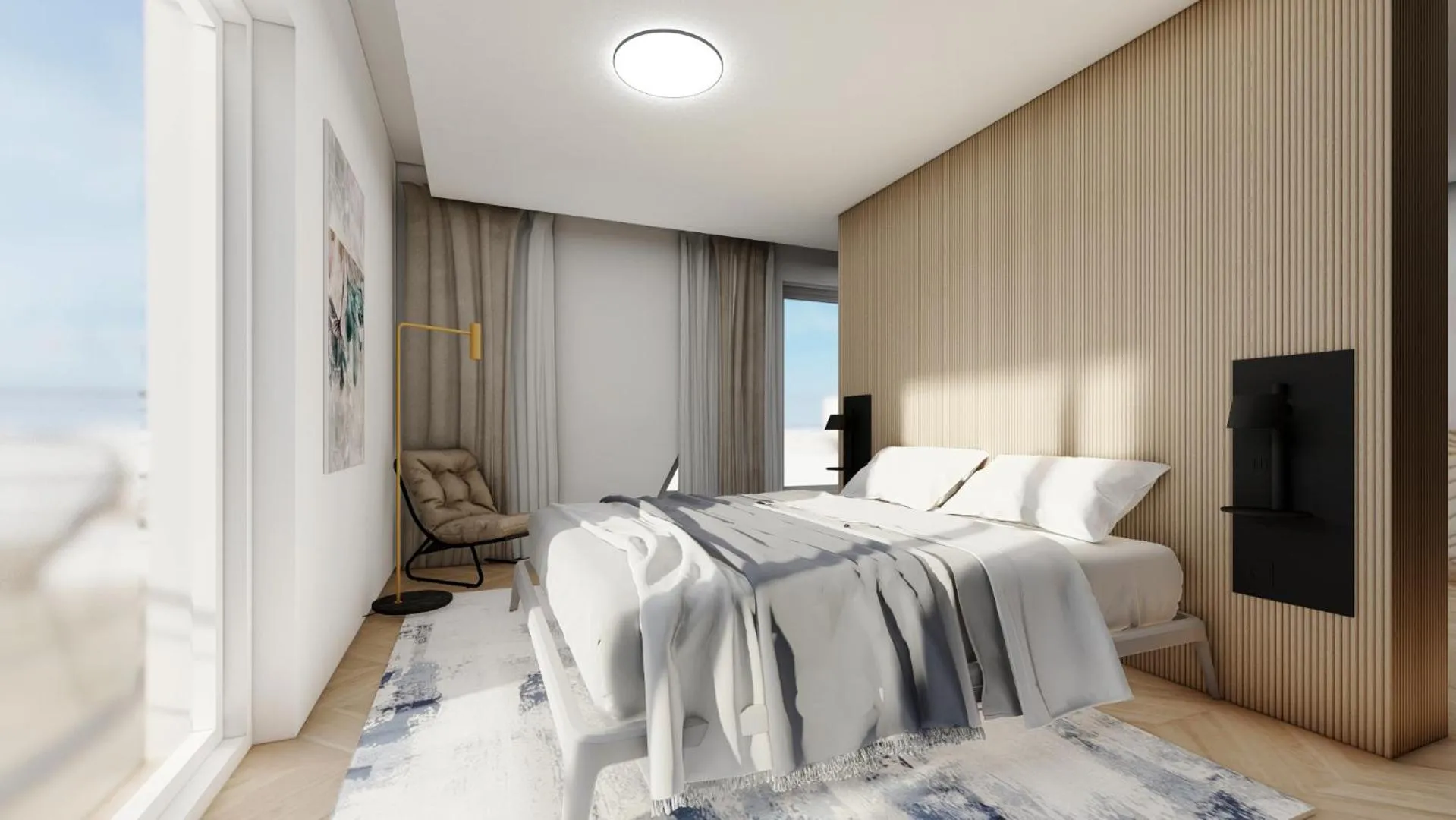 Bedroom, Bed in Botel Marina