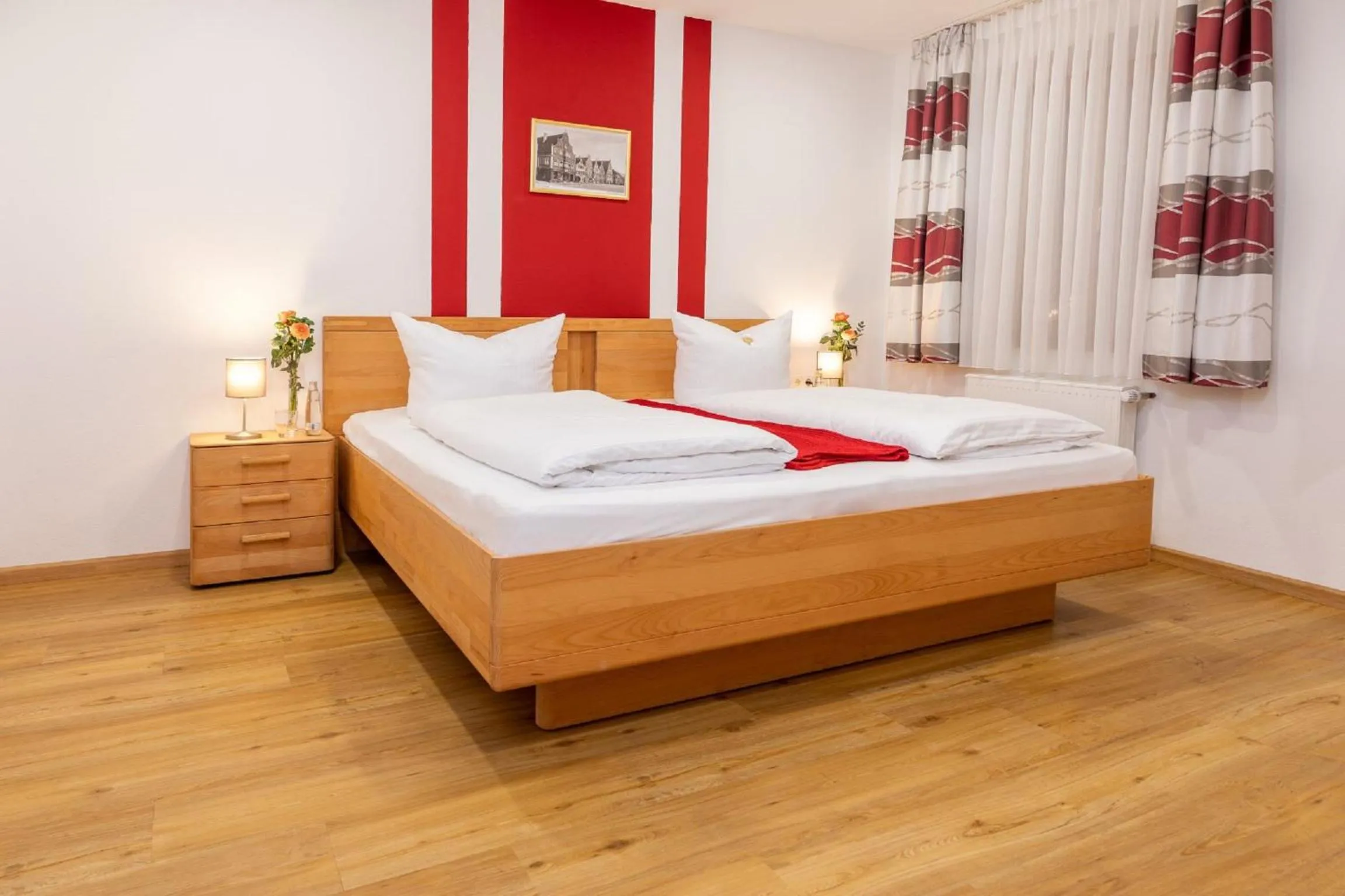 Bed in Hotel Restaurant Goldener Hirsch