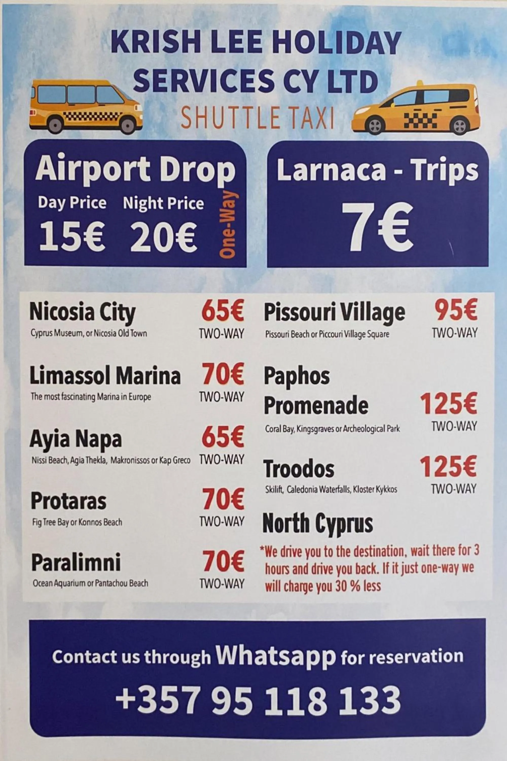 shuttle in Mackenzie Seaview Paradise