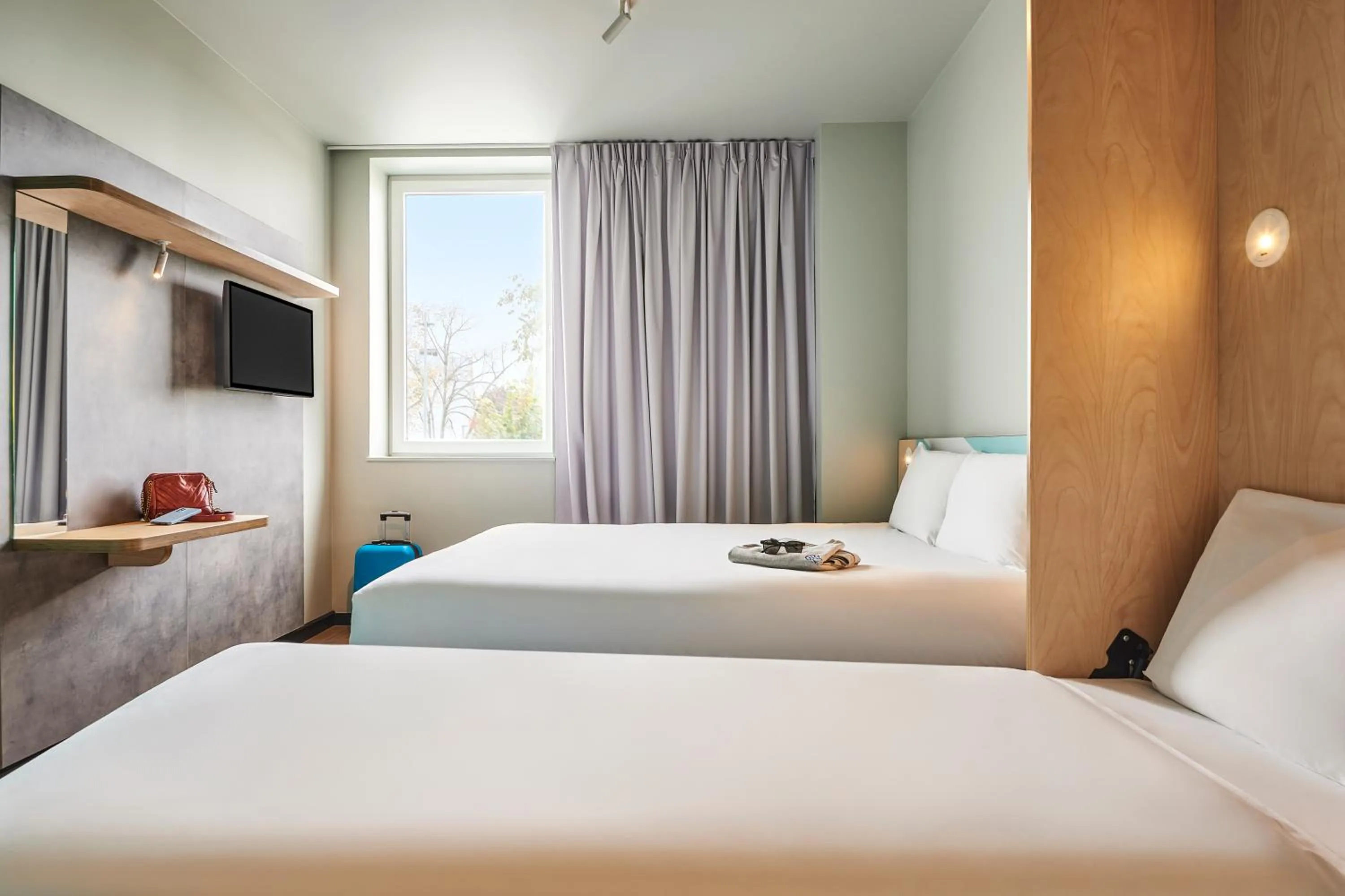 Bed in Hôtel Ibis Budget Nantes Ouest Atlantis Couëron