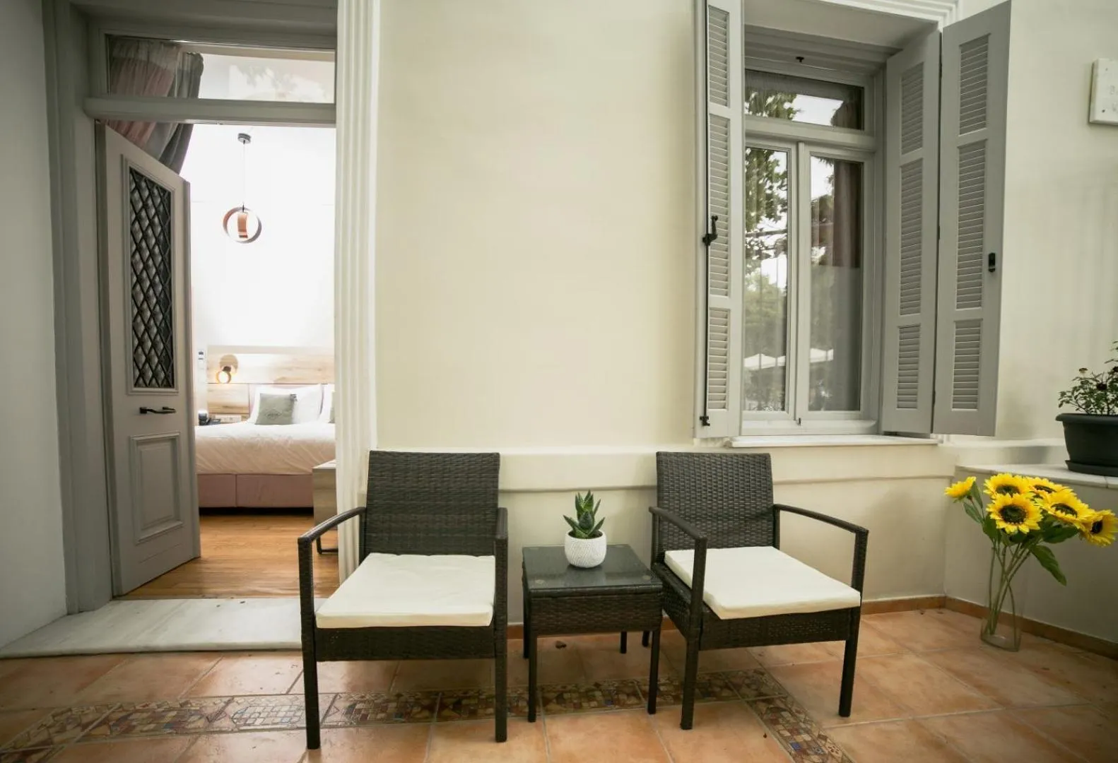 Seating area in Acropolis Vision