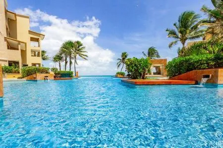 Swimming pool in Oceanfront Condo a Block Off 5th in Heart of Playa