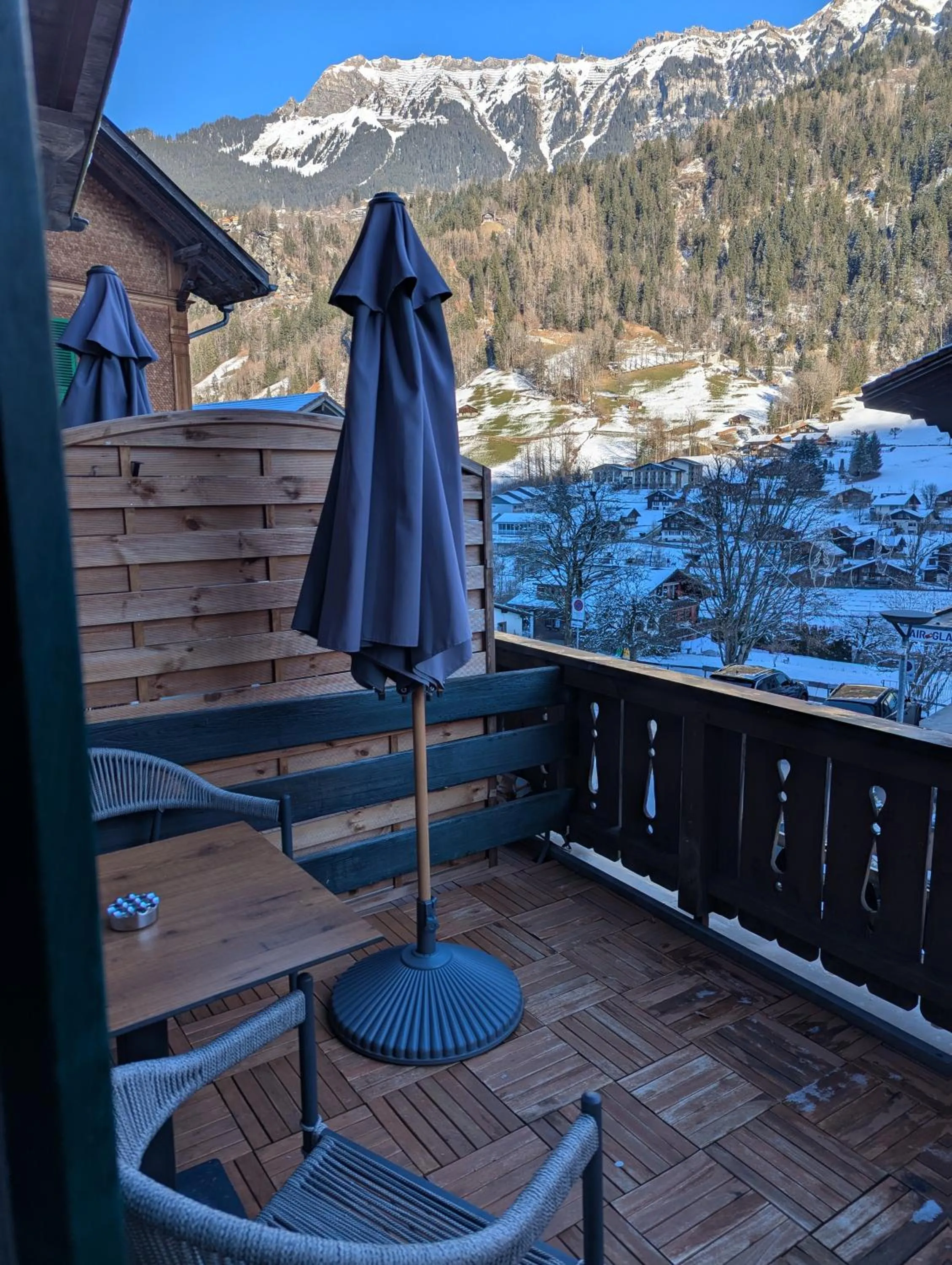 Balcony/Terrace in Hotel Schützen Lauterbrunnen