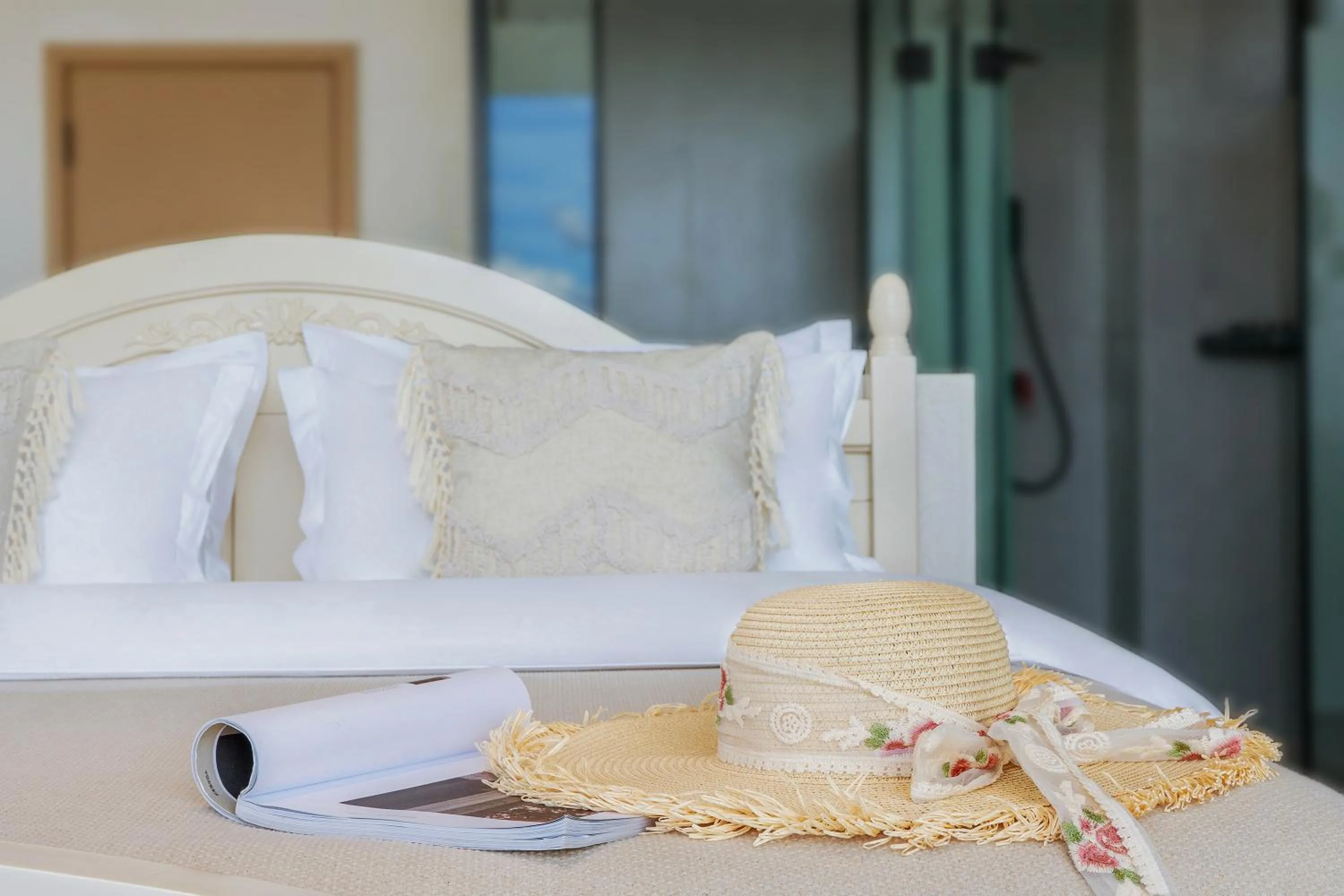 Bed in Blue Sea Hotel