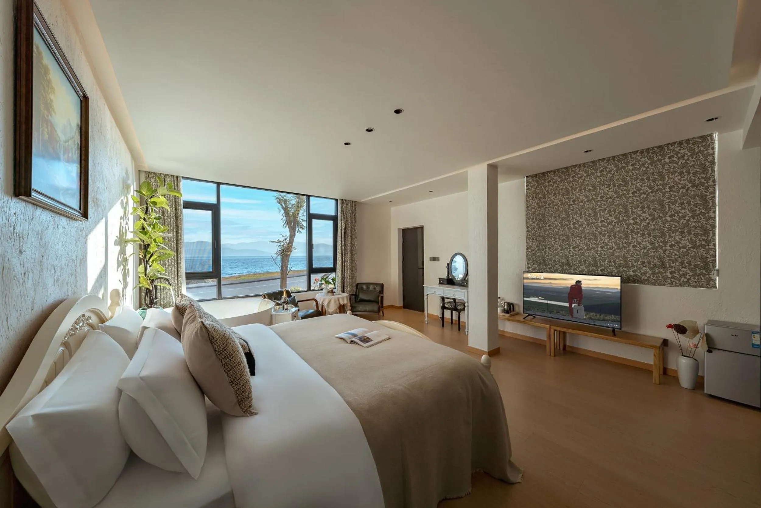 Bed in Blue Sea Hotel