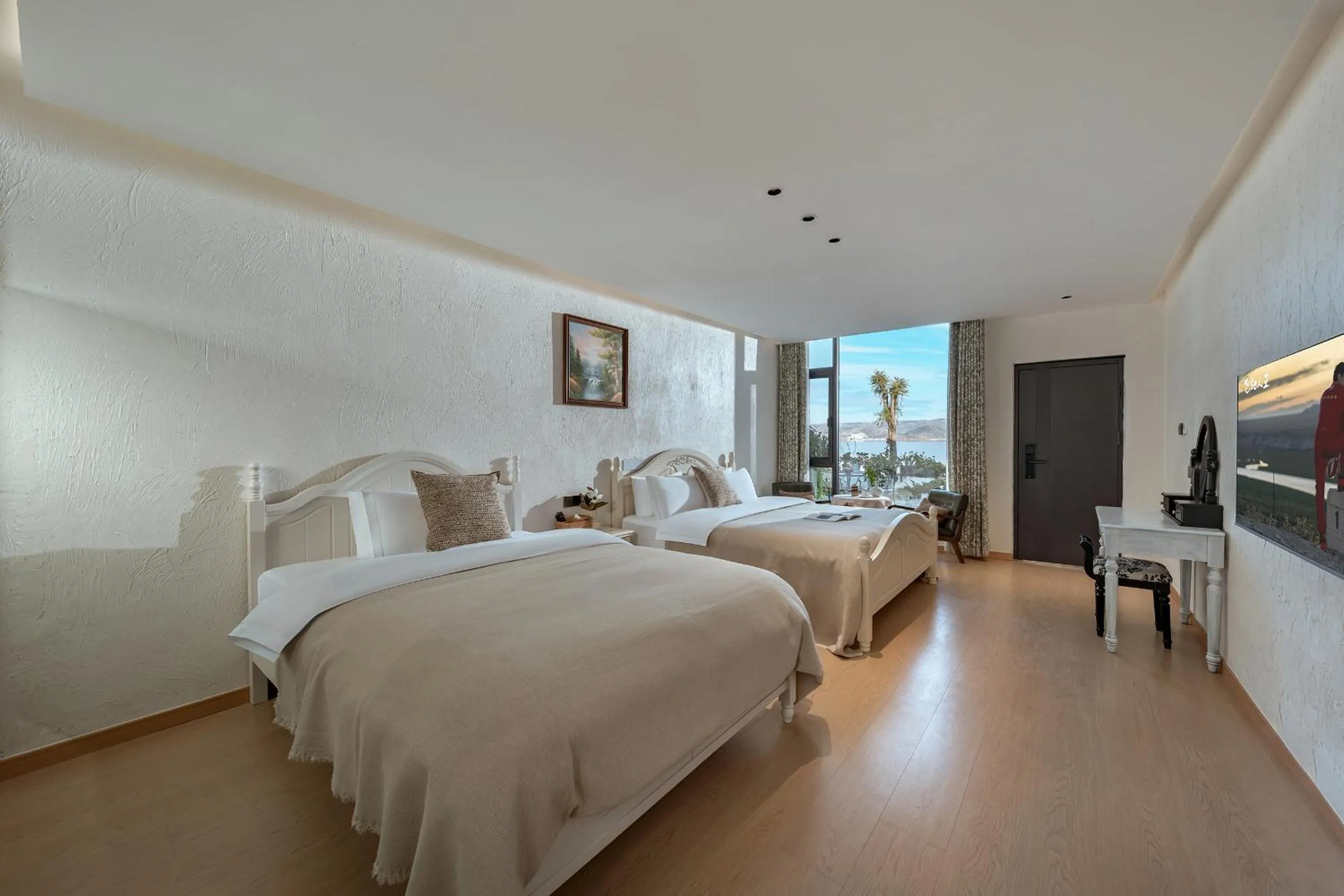 Bed in Blue Sea Hotel