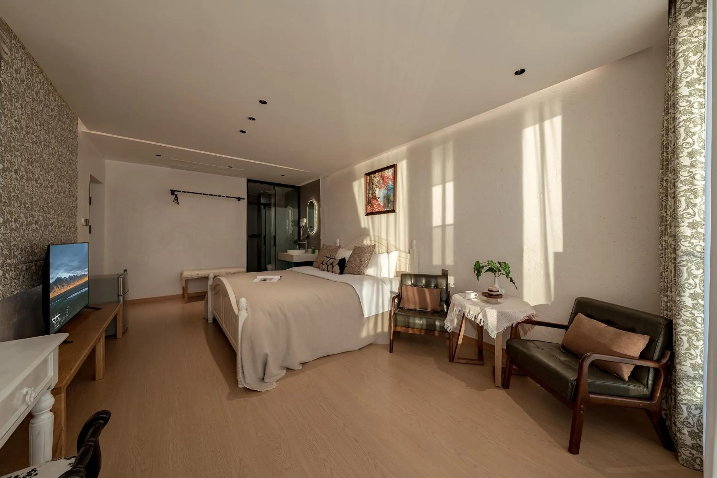 Bed in Blue Sea Hotel