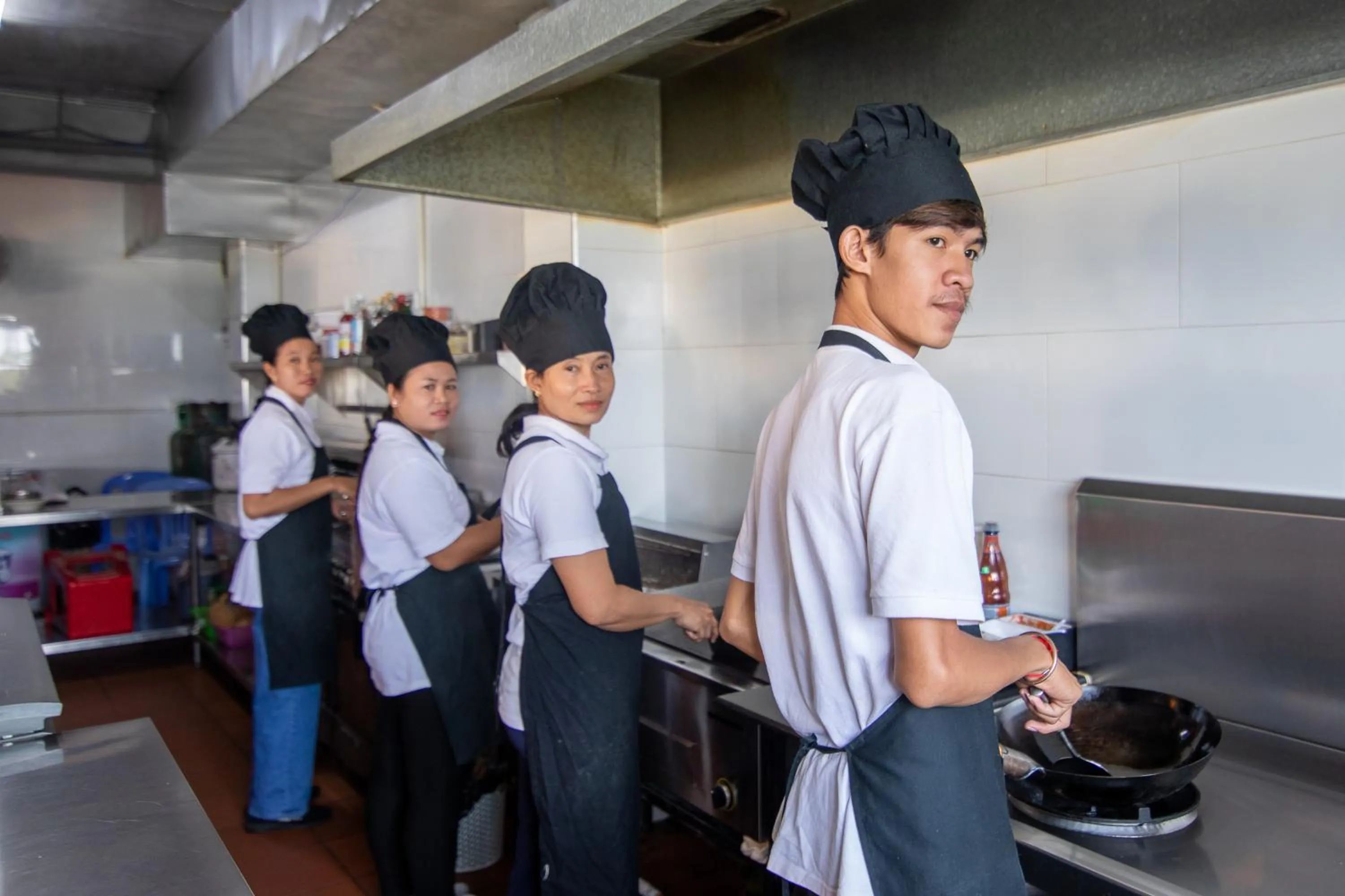 Staff in Pooltop Phnom Penh