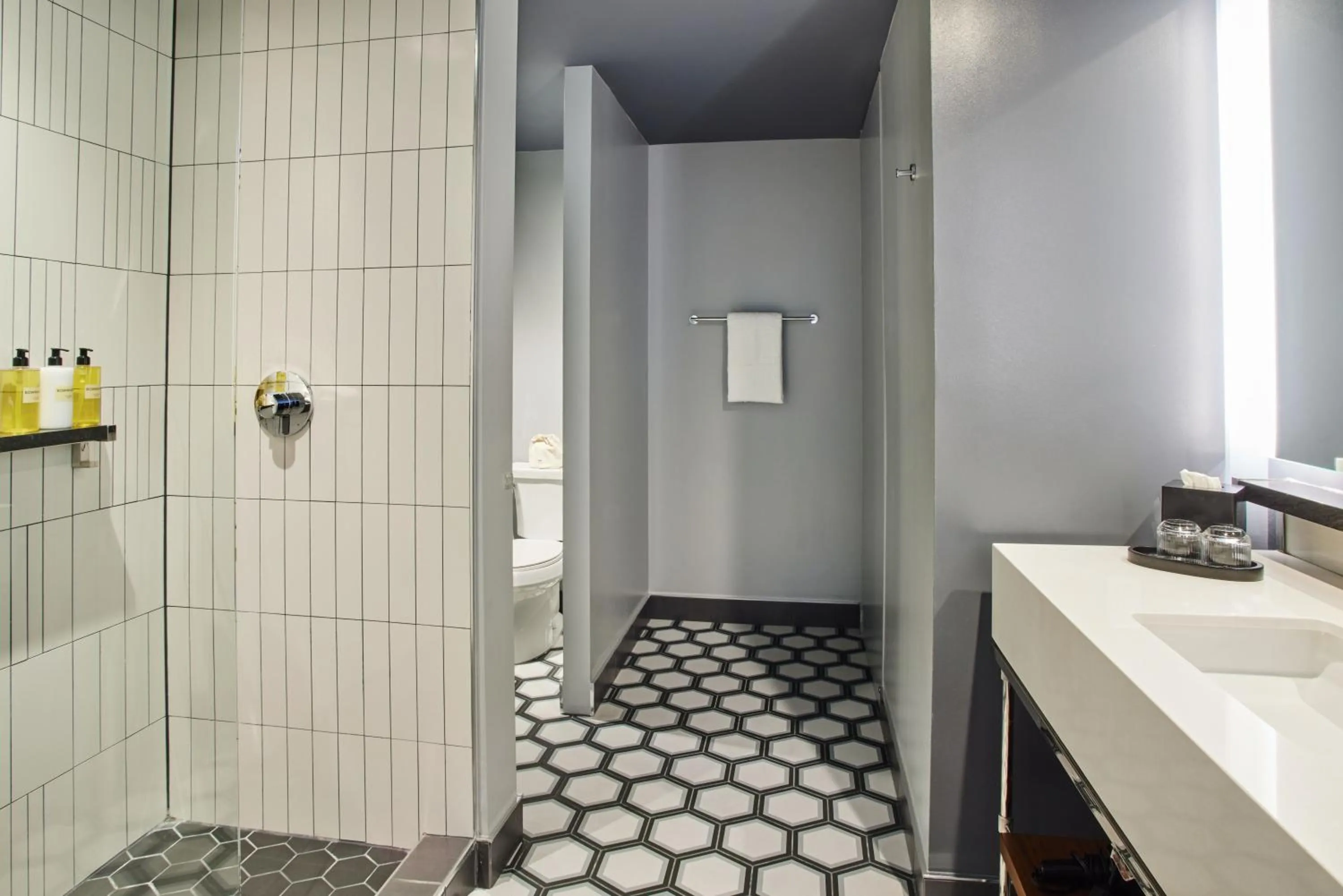 Bathroom in Thompson Dallas, by Hyatt