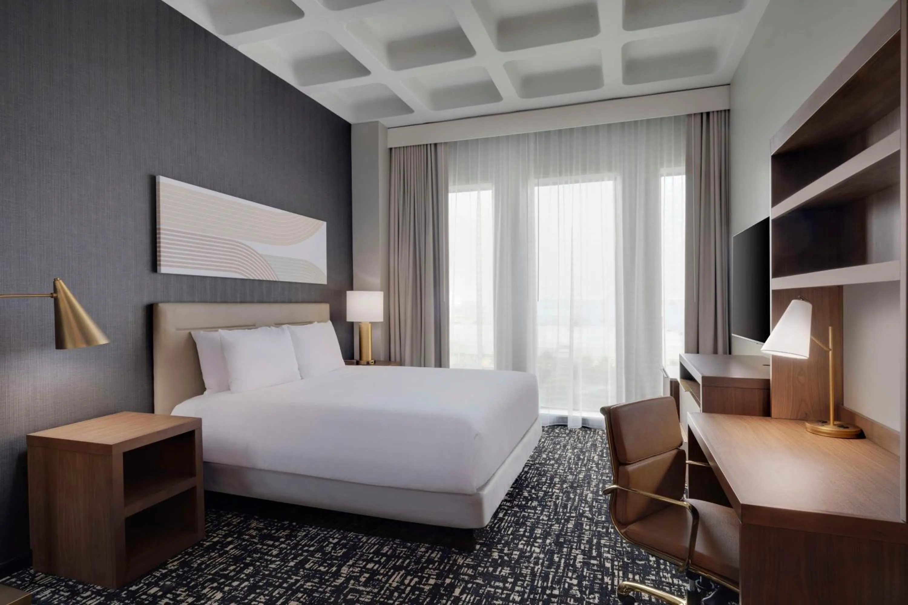 Bedroom, Bed in Hyatt House LAX Century Blvd