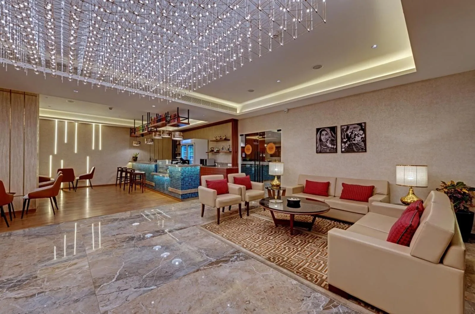 Seating area in The Neemaya