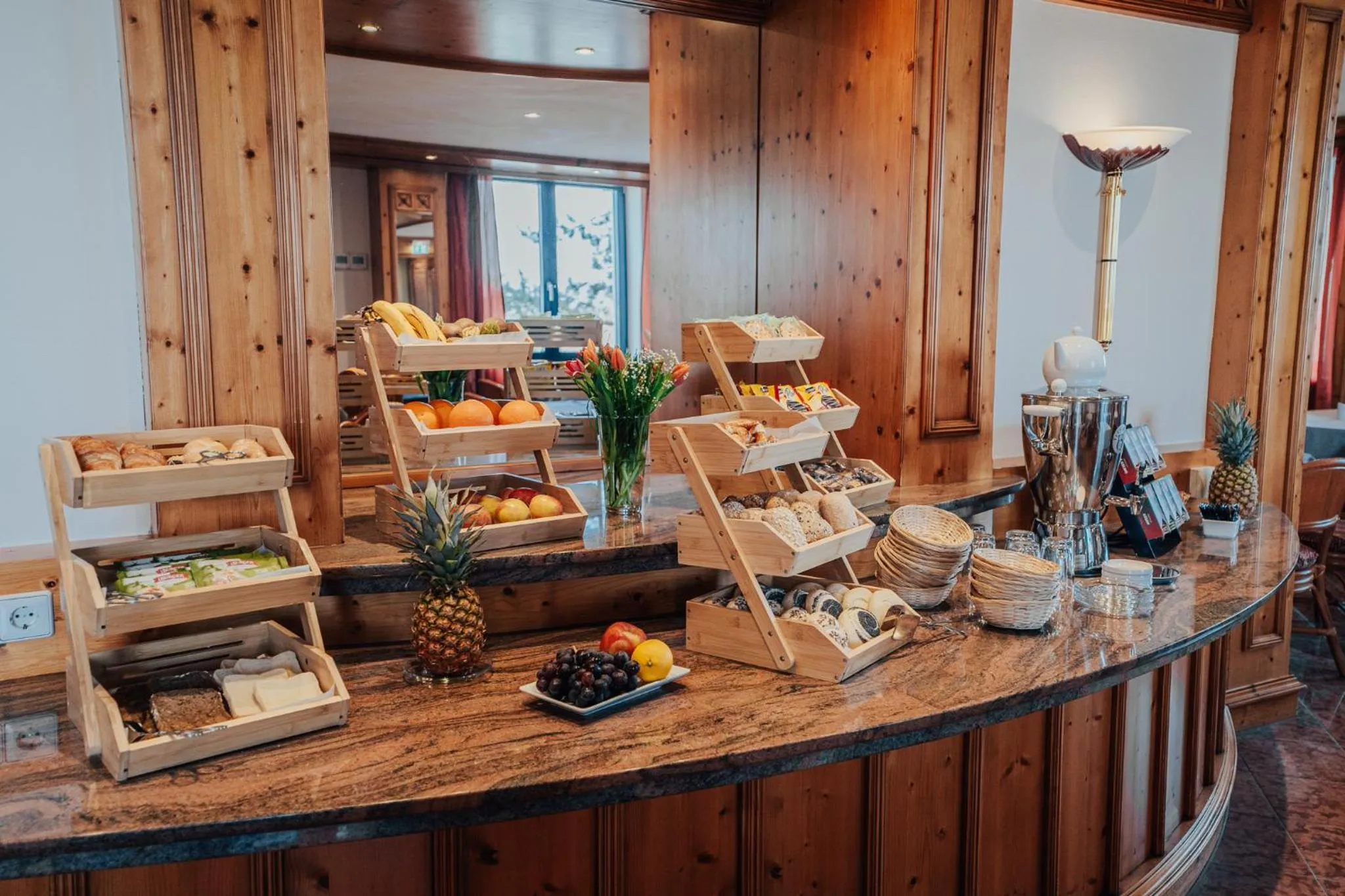 Buffet breakfast in Lechpark Hotel