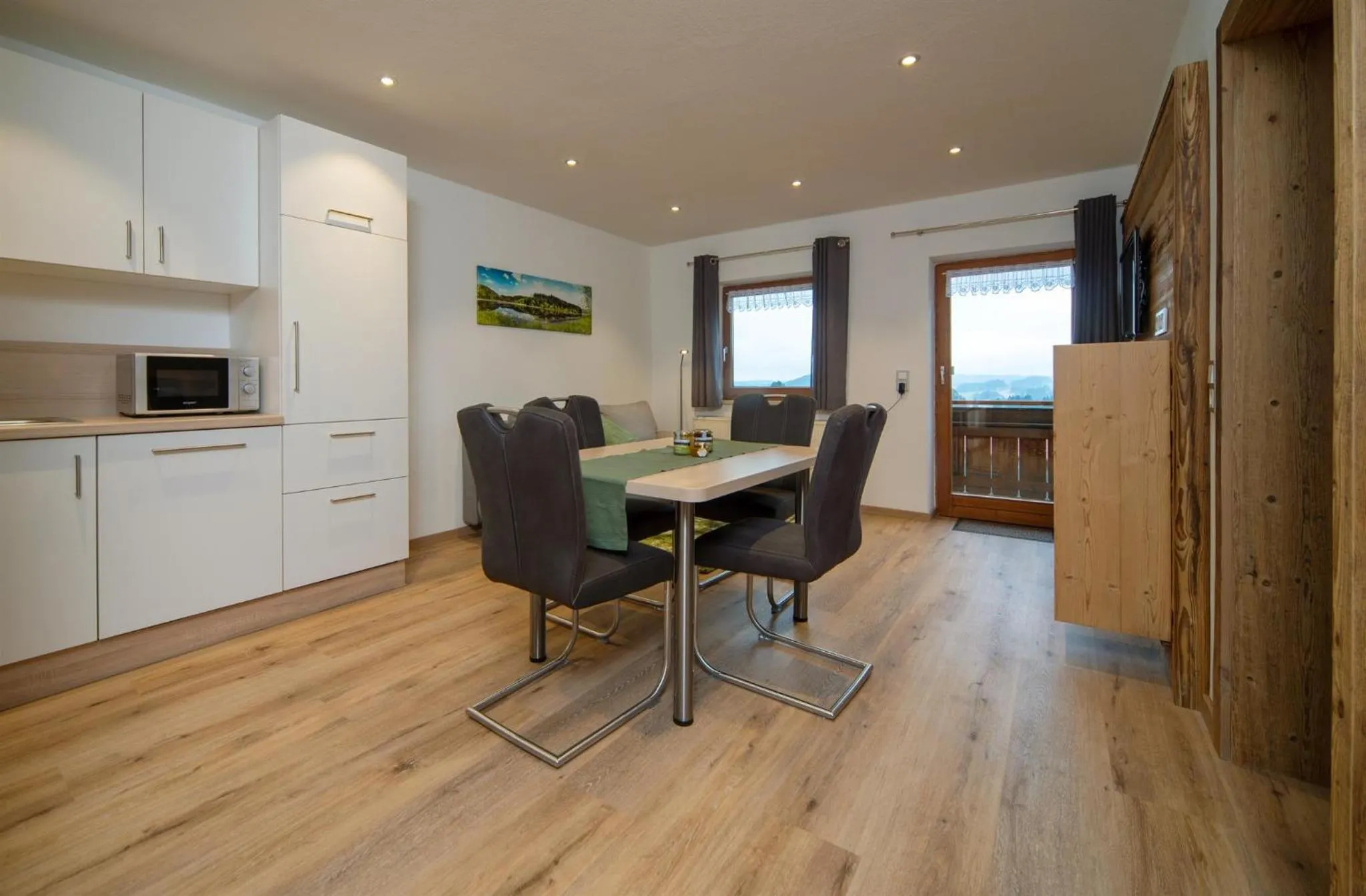 Kitchen or kitchenette in Ferienhof Uhlemayr