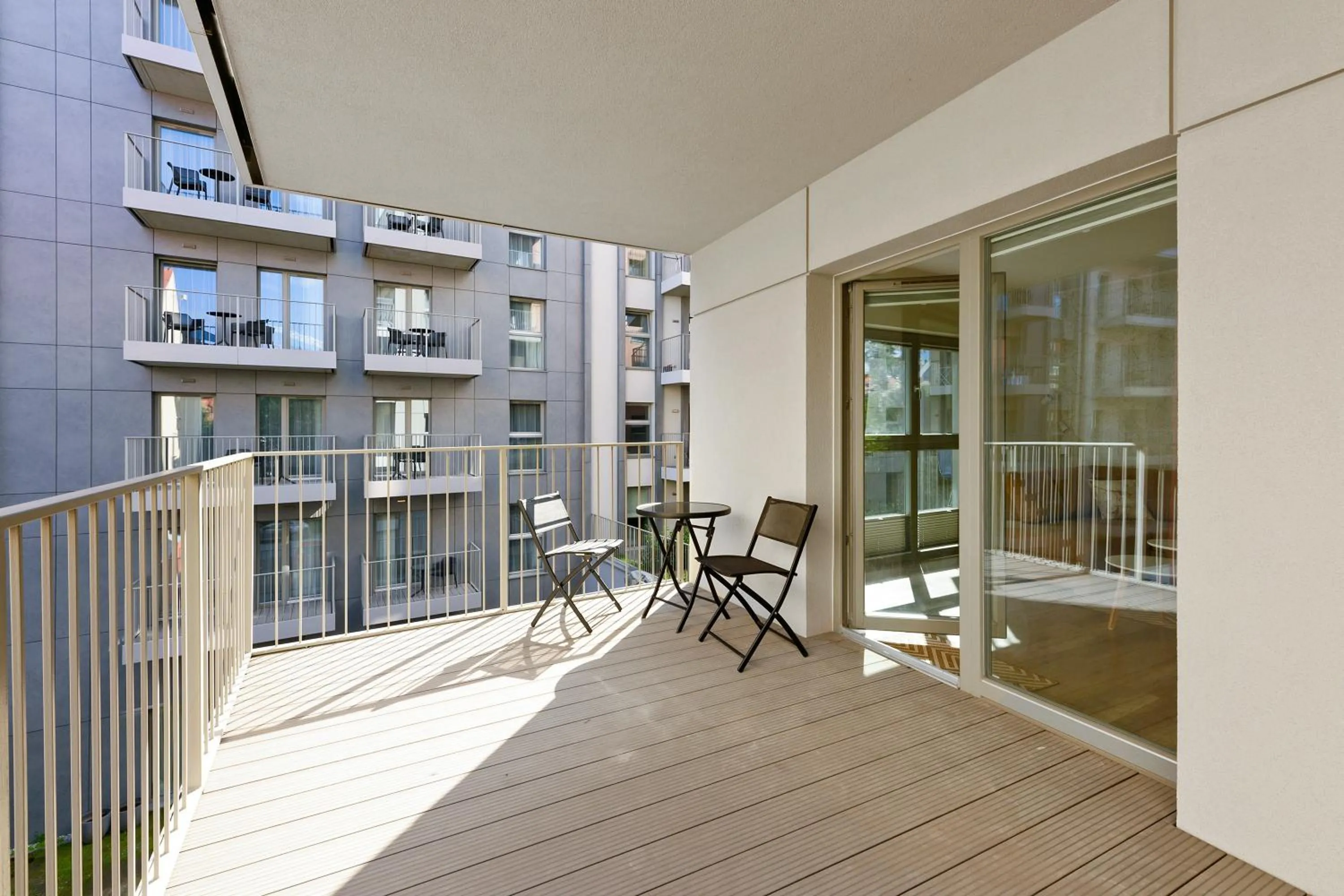 Balcony/Terrace in GRANO APARTMENTS Gdańsk Residence SPA & Wellness - GRANO APARTMENTS Gdańsk Old Town SPA & Wellness