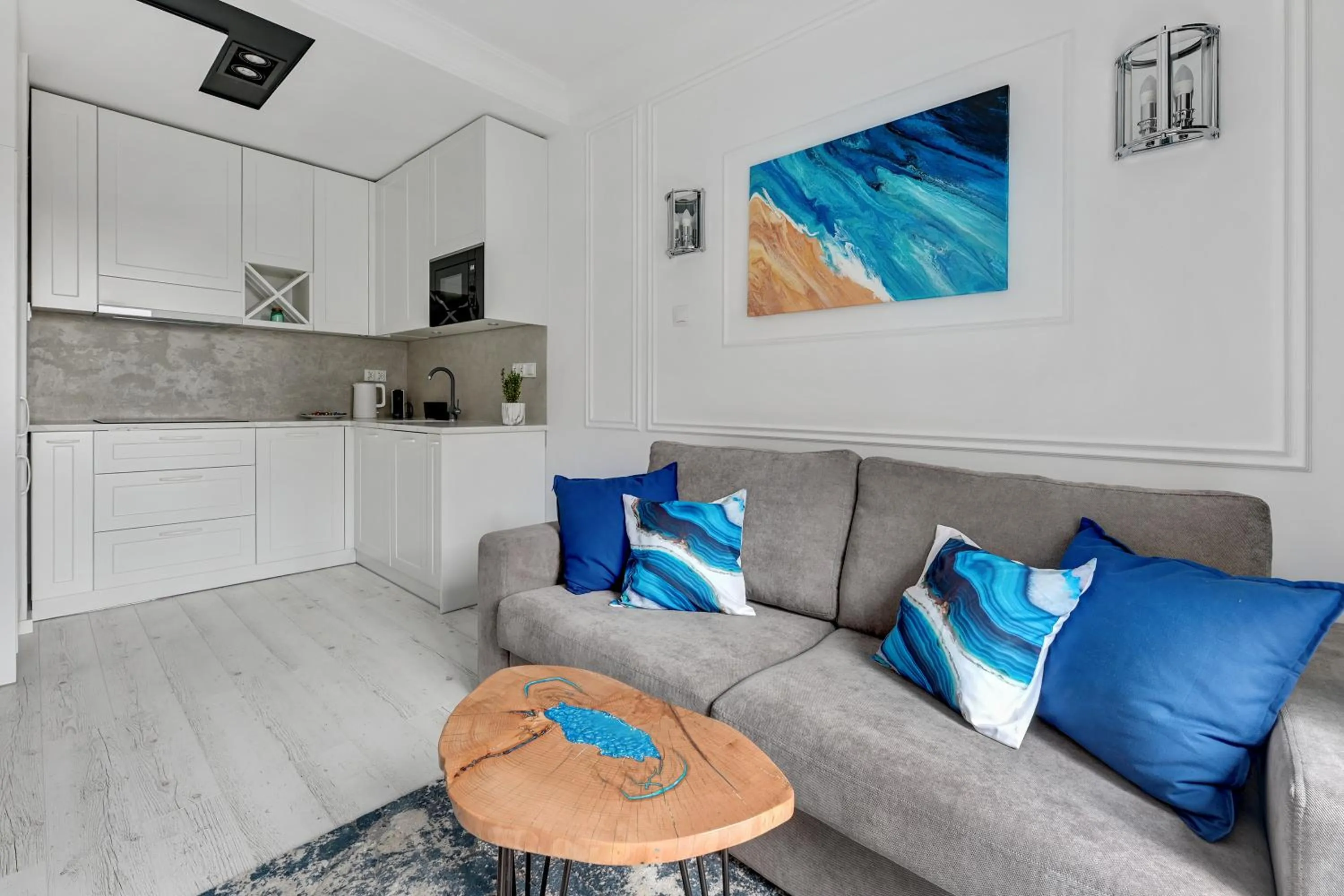 Living room in GRANO APARTMENTS Gdańsk Residence SPA & Wellness - GRANO APARTMENTS Gdańsk Old Town SPA & Wellness