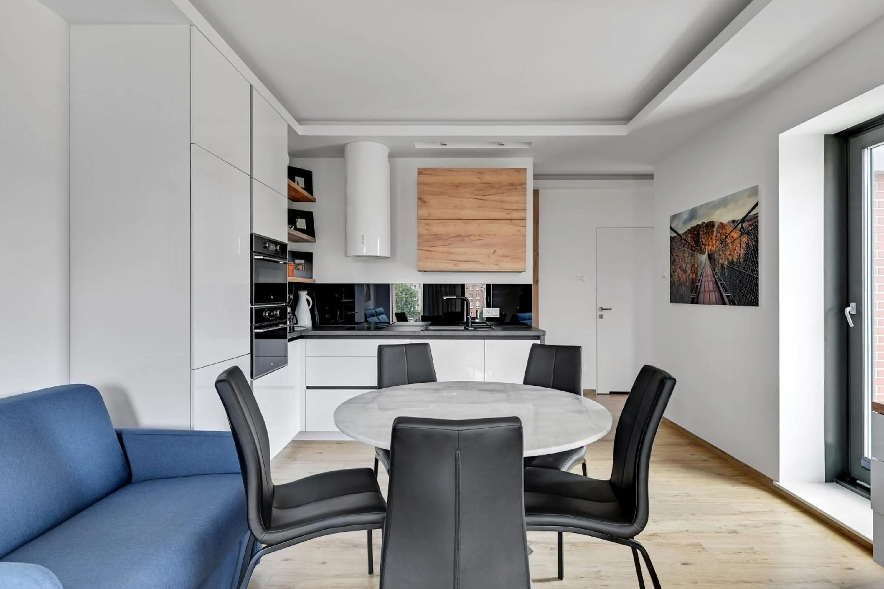 Kitchen or kitchenette in GRANO APARTMENTS Gdańsk Residence SPA & Wellness - GRANO APARTMENTS Gdańsk Old Town SPA & Wellness