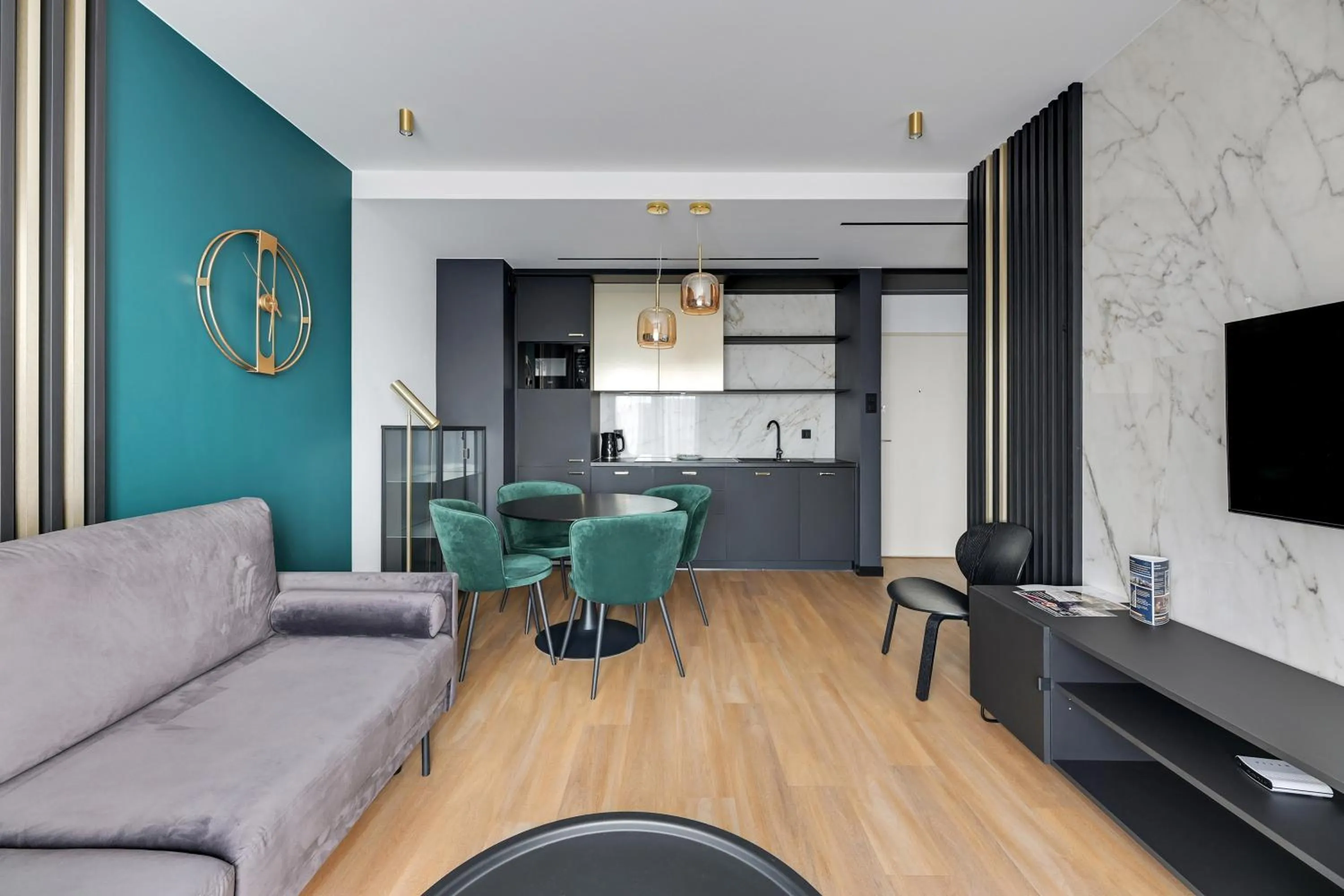 Living room in GRANO APARTMENTS Gdańsk Residence SPA & Wellness - GRANO APARTMENTS Gdańsk Old Town SPA & Wellness