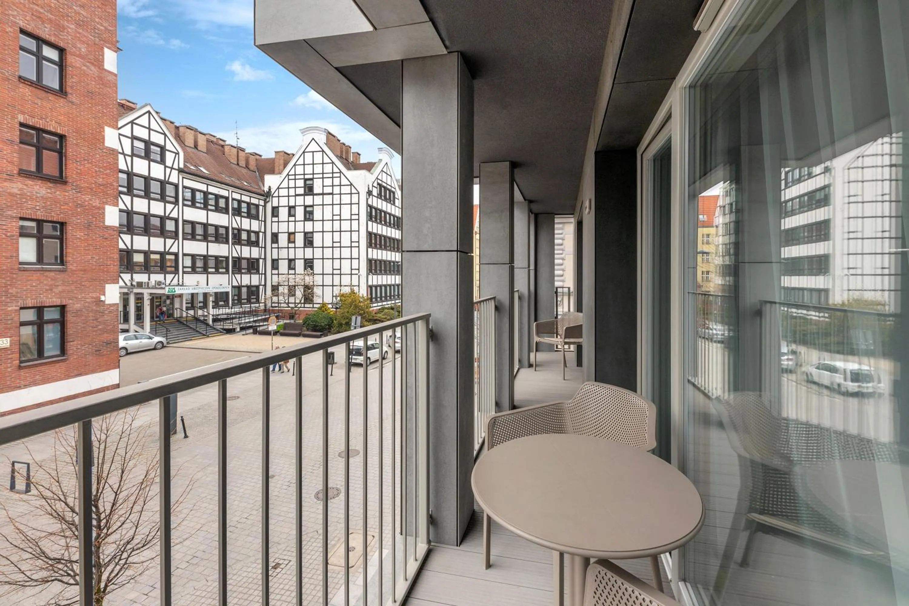 Balcony/Terrace in GRANO APARTMENTS Gdańsk Residence SPA & Wellness - GRANO APARTMENTS Gdańsk Old Town SPA & Wellness