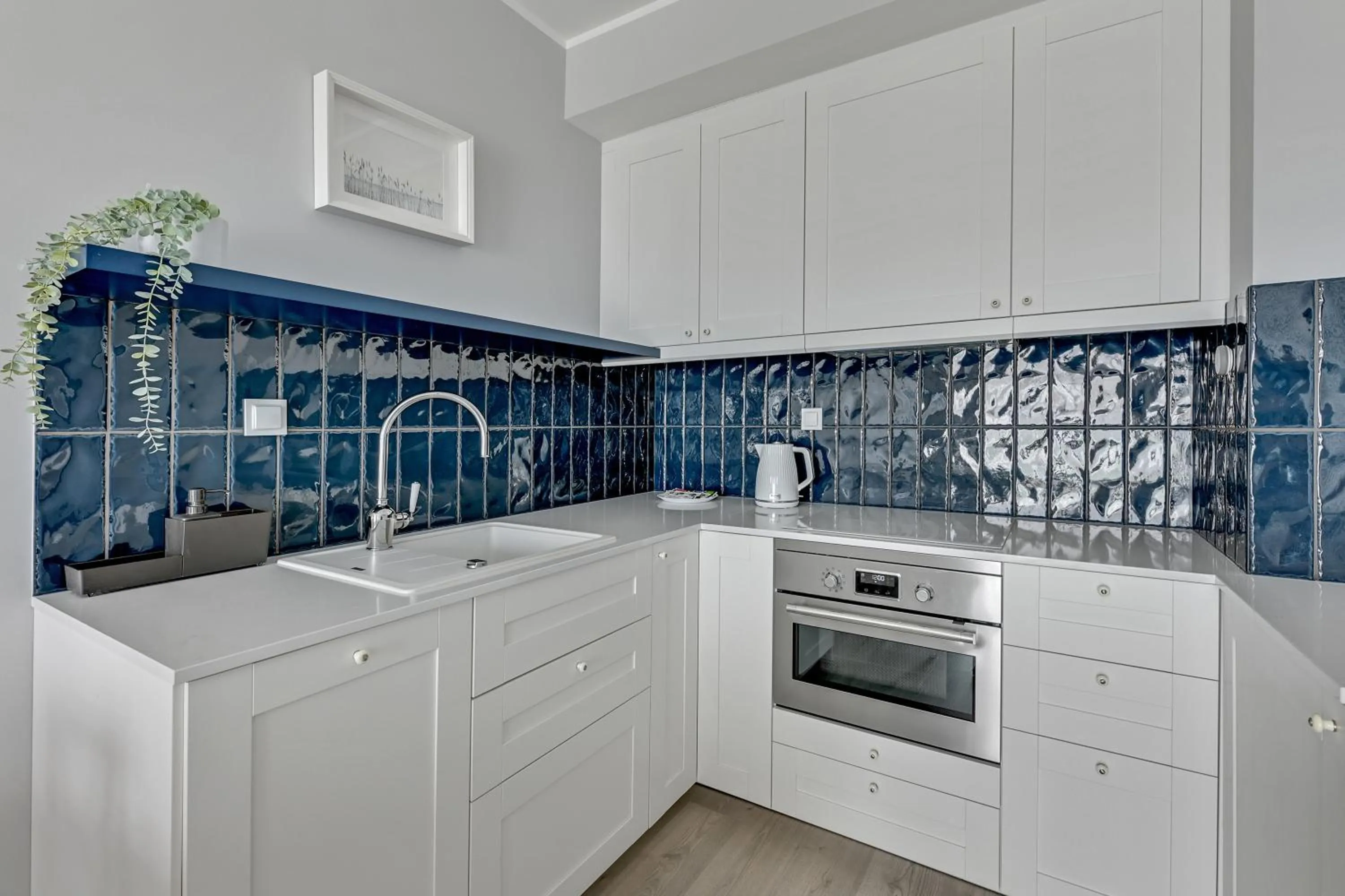 Kitchen or kitchenette in GRANO APARTMENTS Gdańsk Residence SPA & Wellness - GRANO APARTMENTS Gdańsk Old Town SPA & Wellness