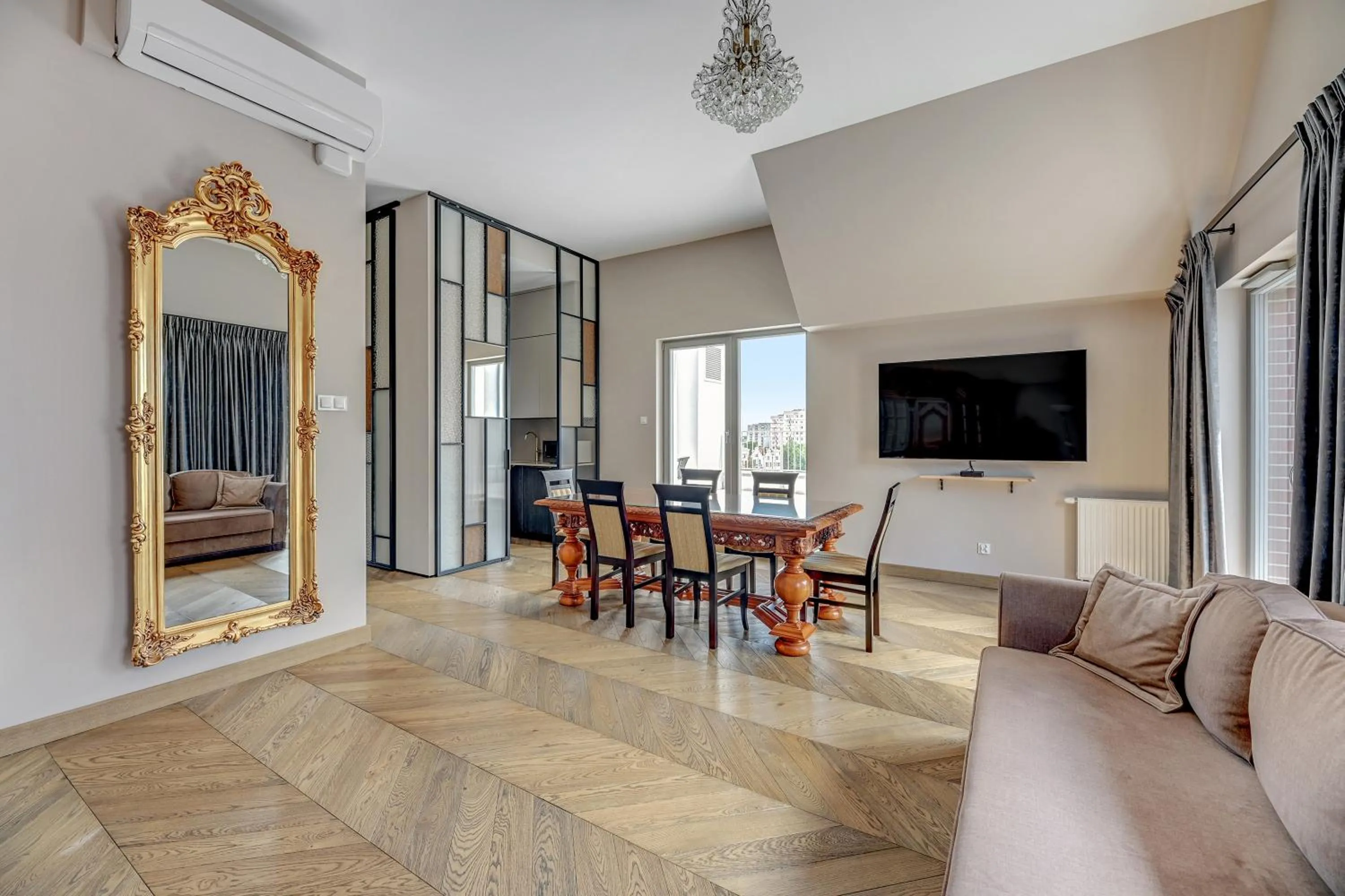 Living room in GRANO APARTMENTS Gdańsk Residence SPA & Wellness - GRANO APARTMENTS Gdańsk Old Town SPA & Wellness