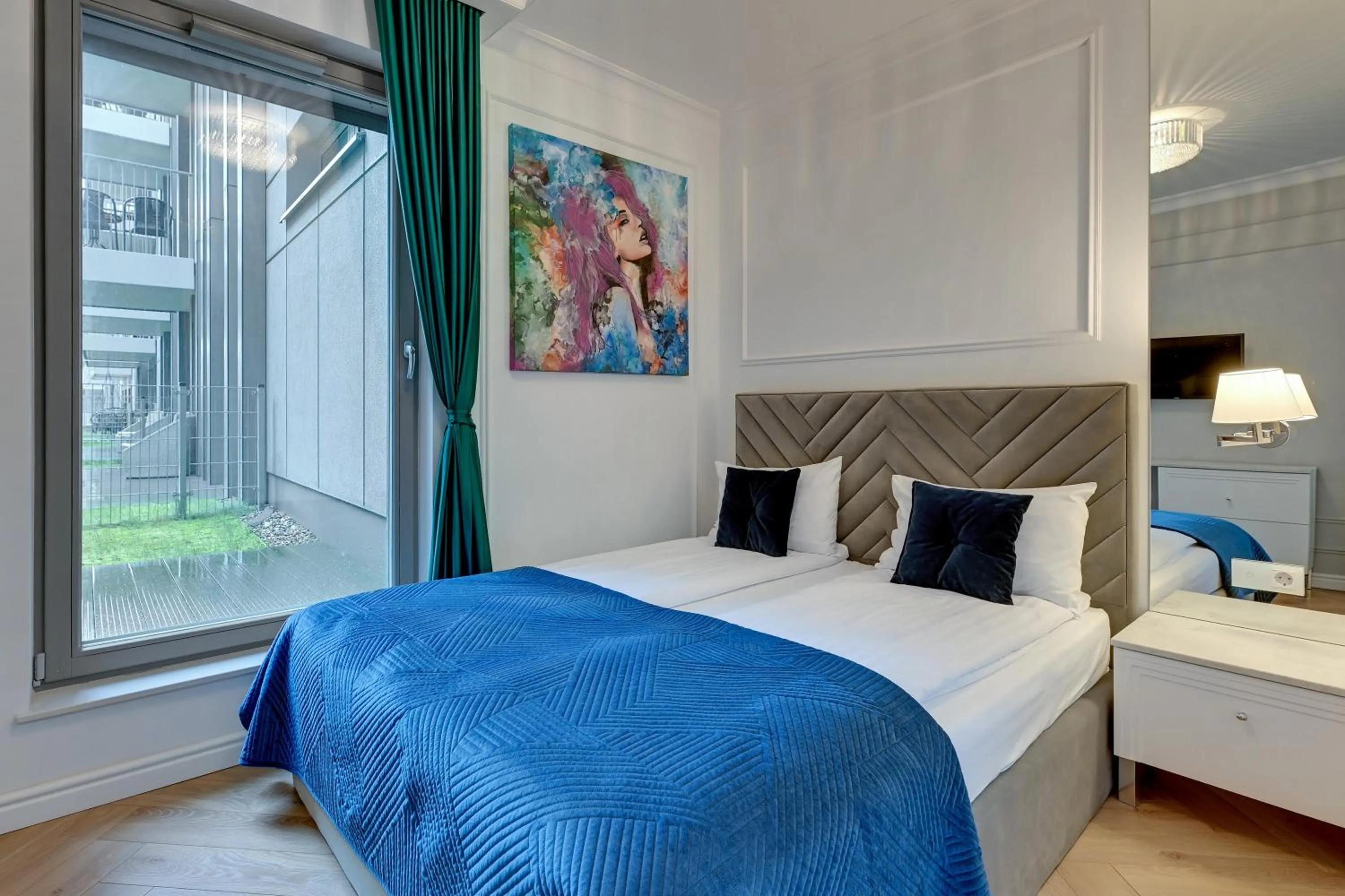 Bed in GRANO APARTMENTS Gdańsk Residence SPA & Wellness - GRANO APARTMENTS Gdańsk Old Town SPA & Wellness