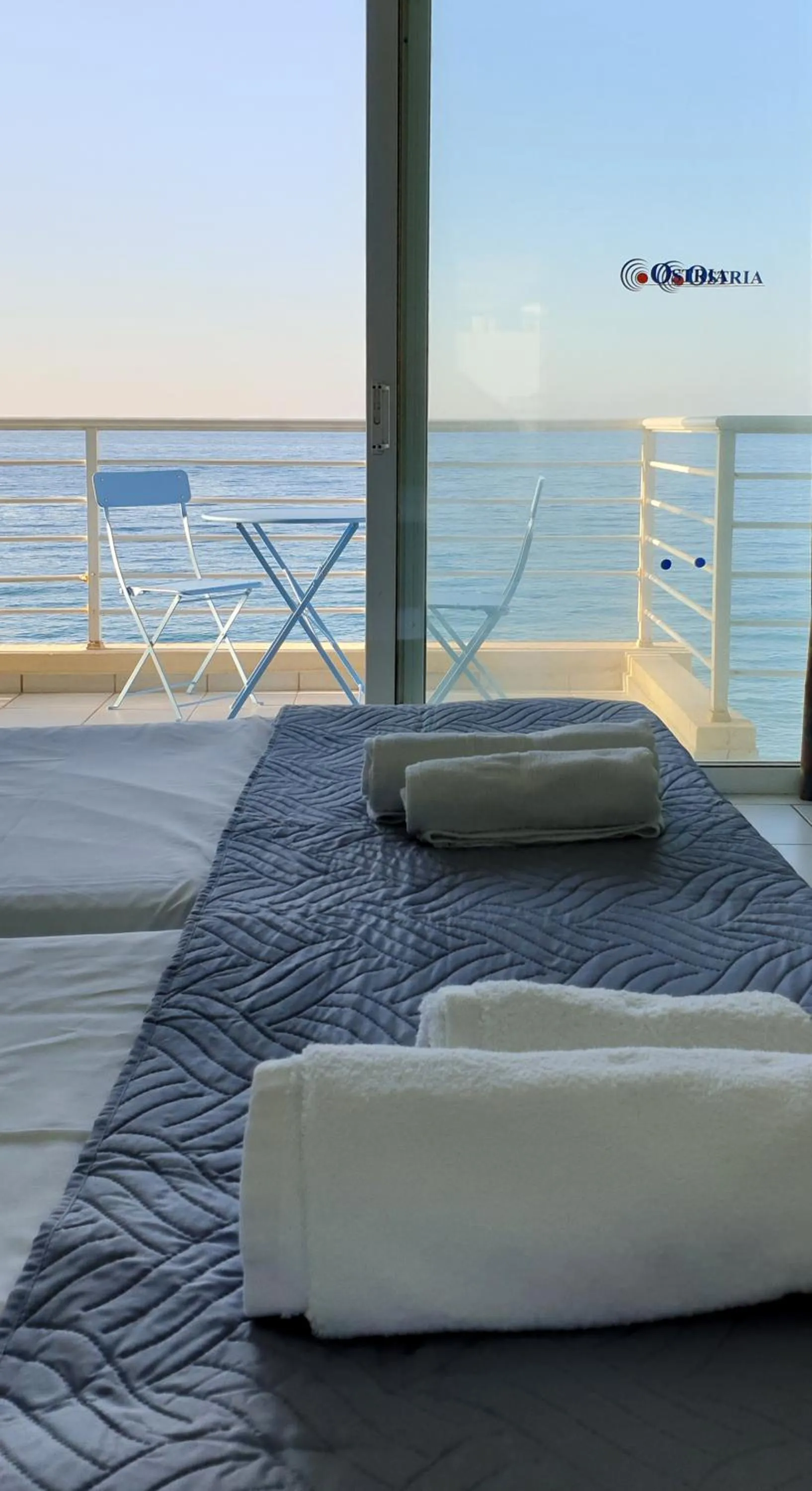 Sea view, Bed in Ostria Studios