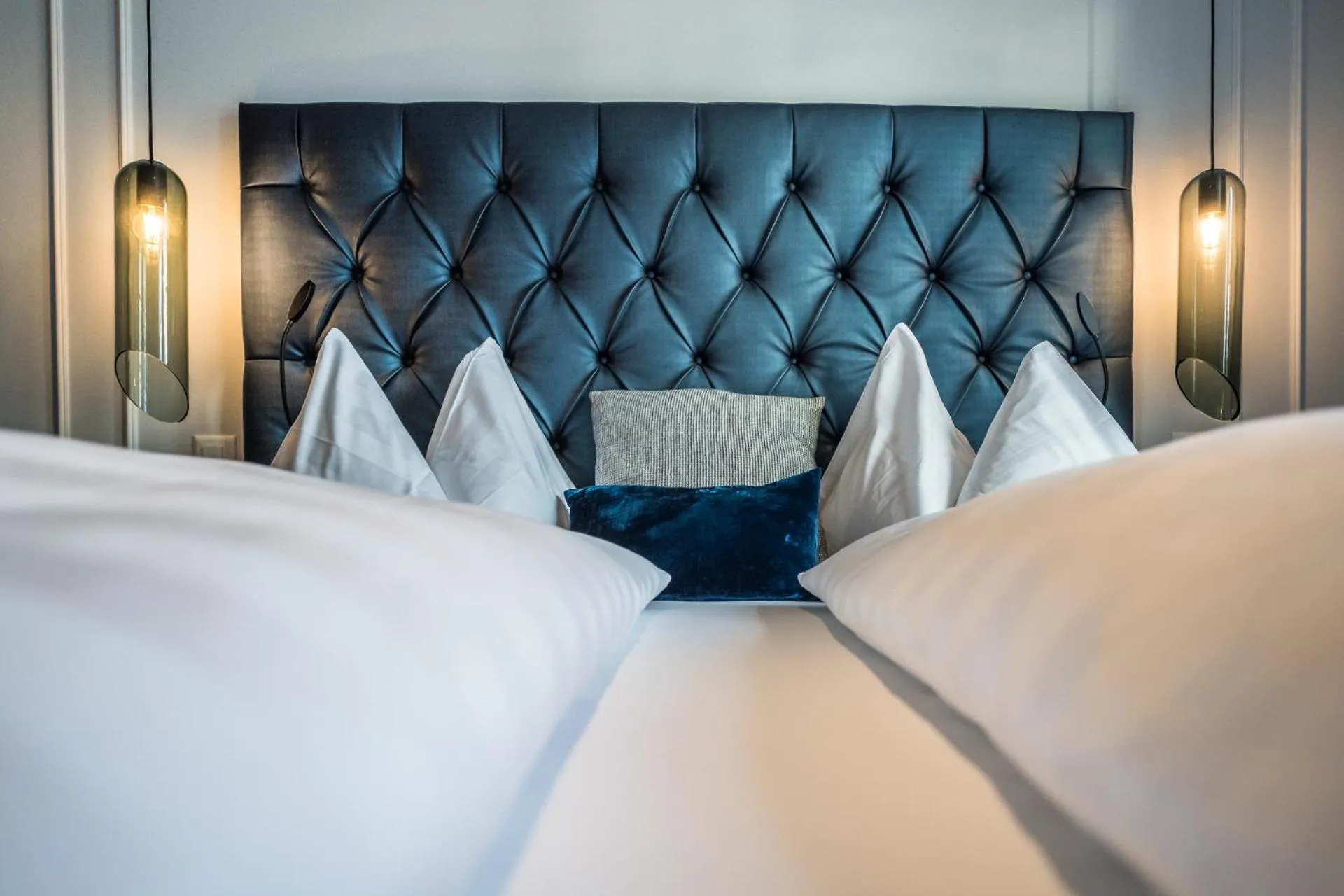 Bed in Parkhotel Gunten – Beach & Spa