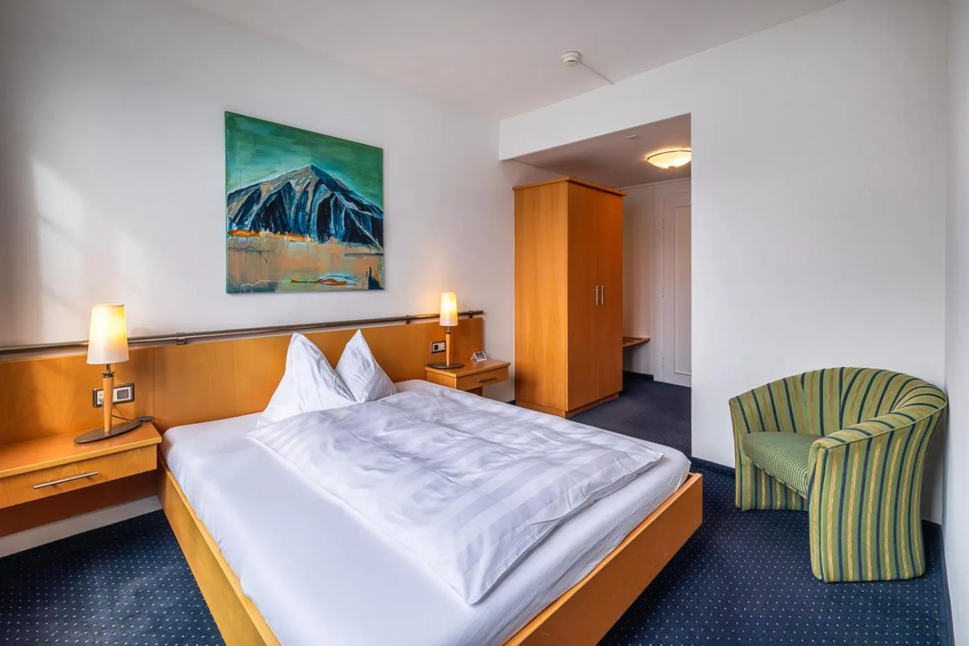 Bed in Parkhotel Gunten – Beach & Spa