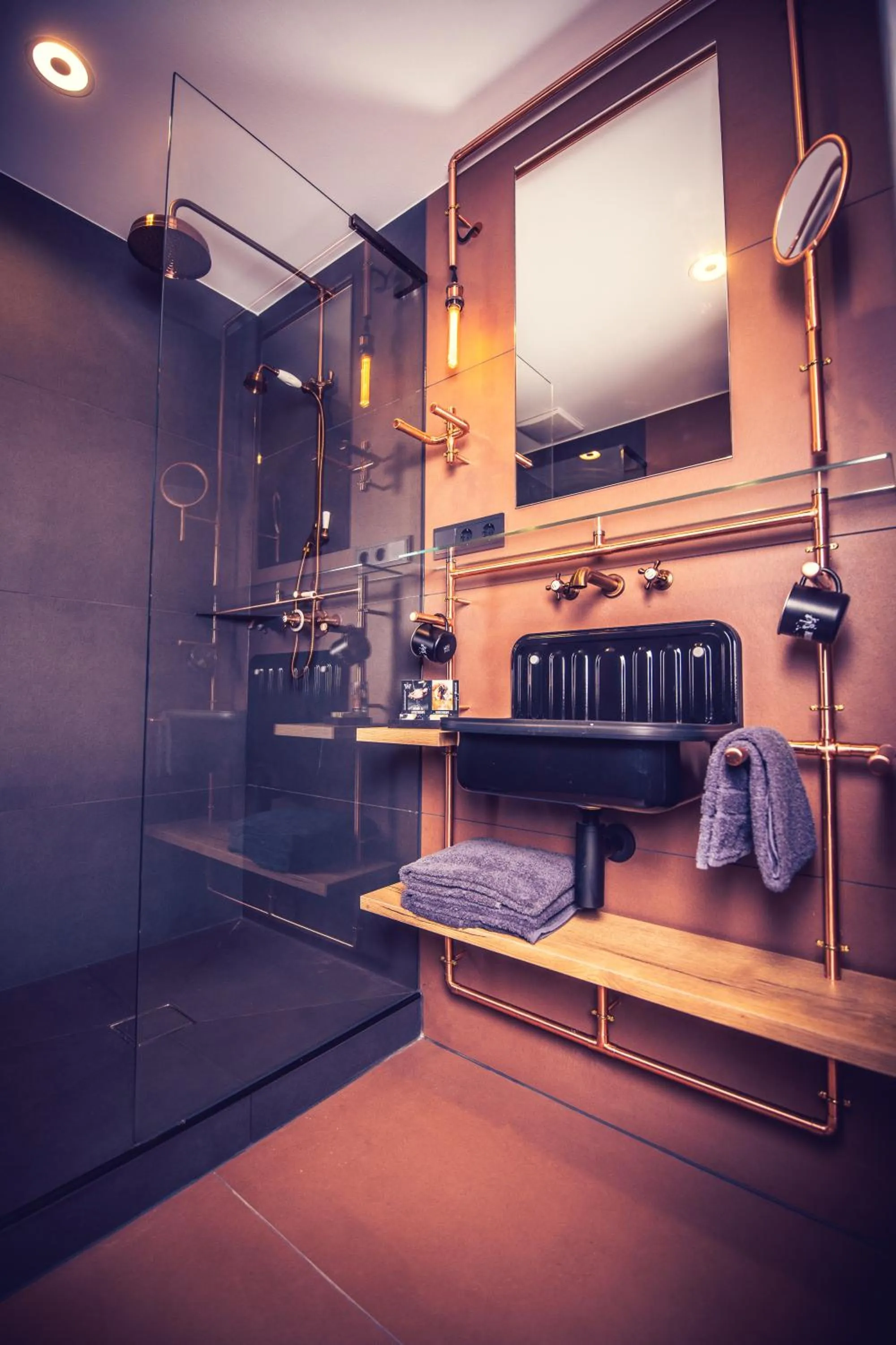 Shower in Rock&Chill Hotel Falter