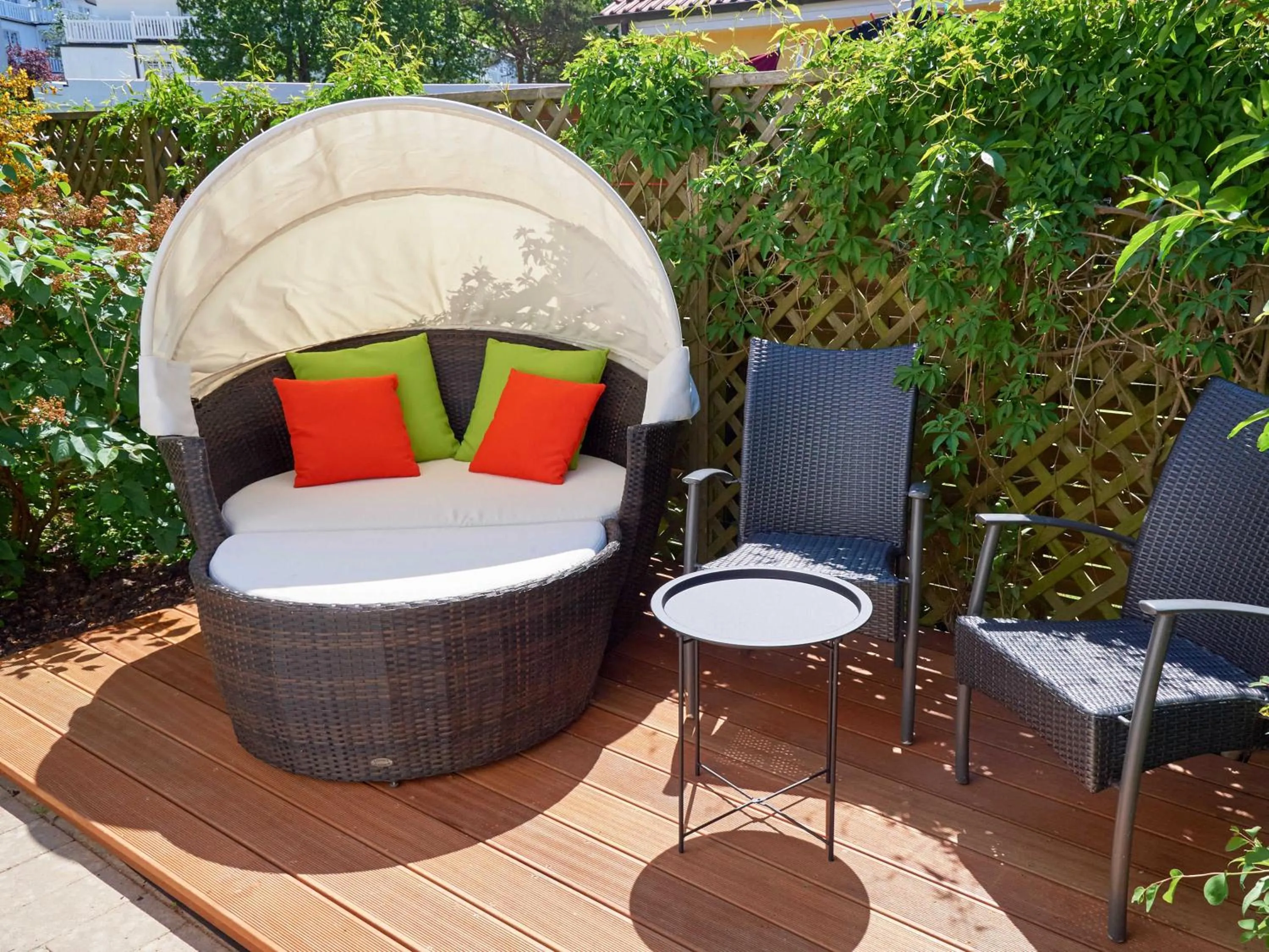 Ferienhaus Klünderberg in Binz mit Kamin, Terrasse, Strandkorb