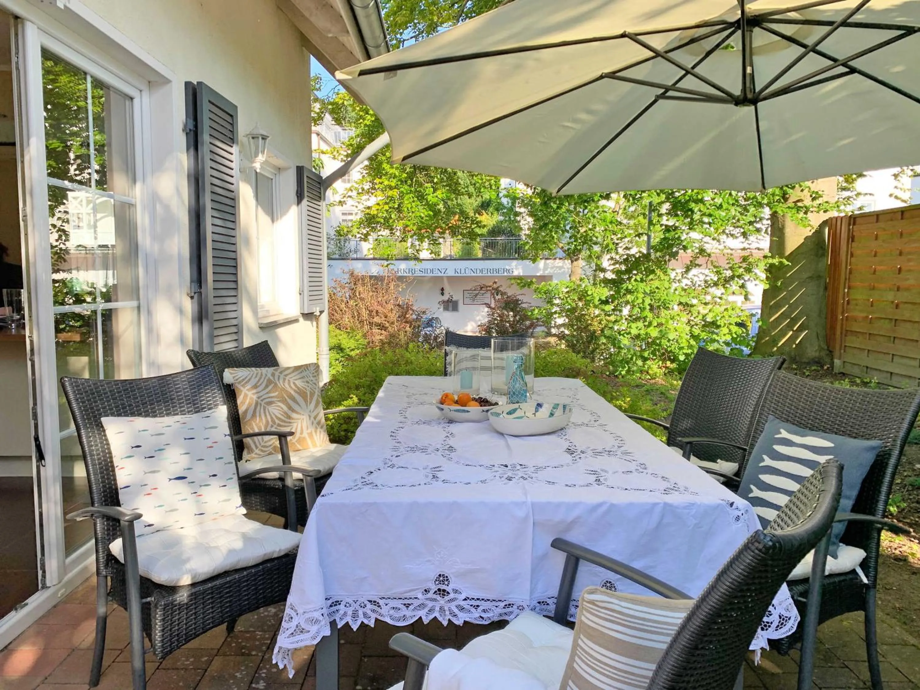 Ferienhaus Klünderberg in Binz mit Kamin, Terrasse, Strandkorb