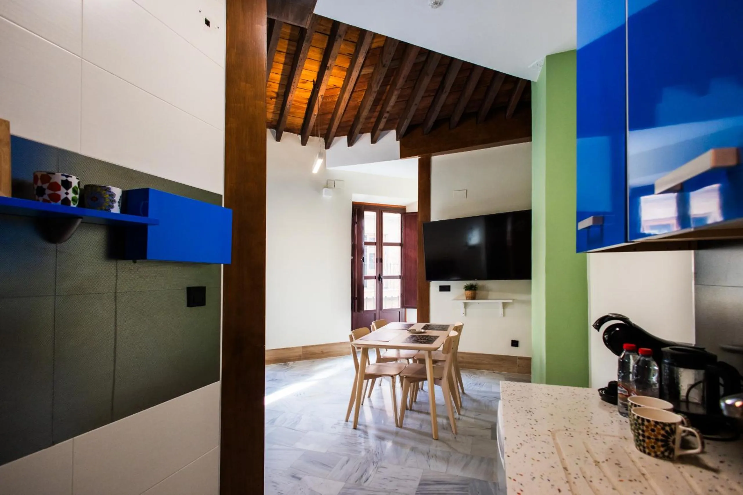 Dining area in Apartamentos Reyes Católicos