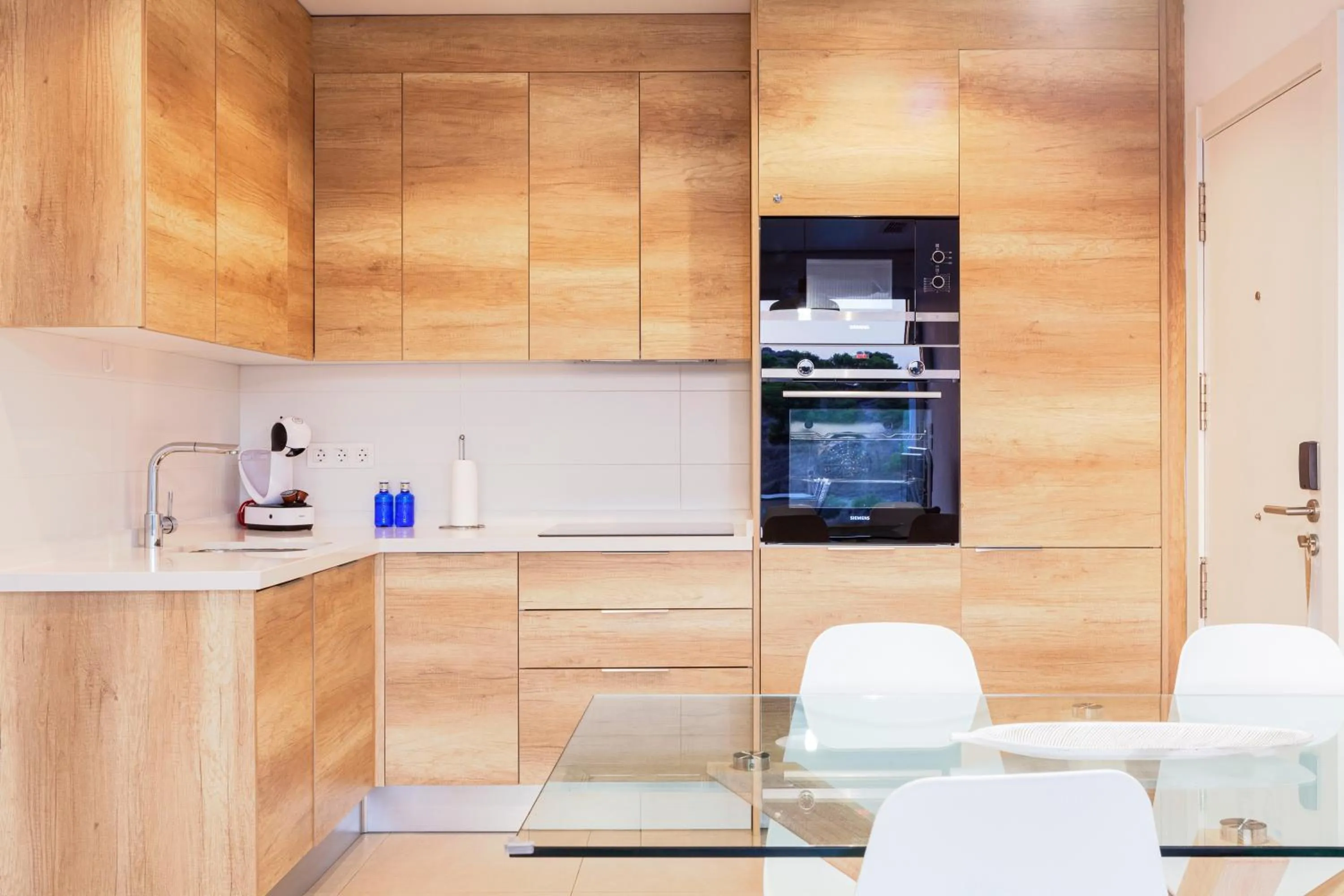 kitchen in Blue Line Apartment Hotel - Be Line Group