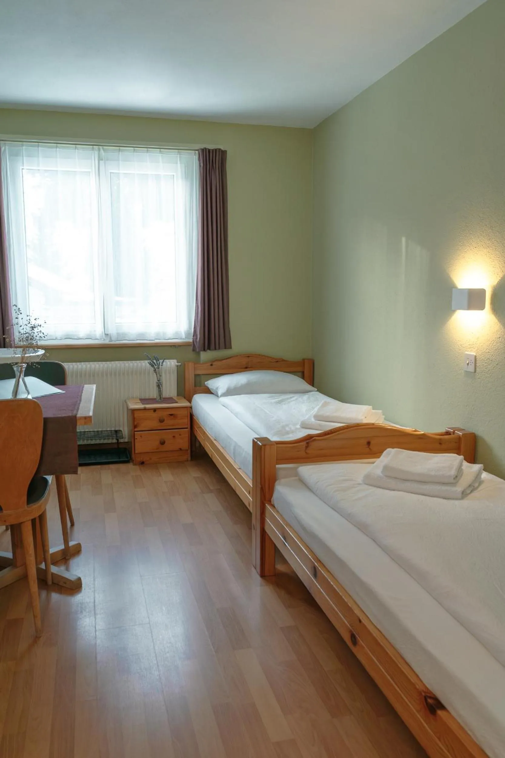 Bed in Hotel Guidon Zimmer