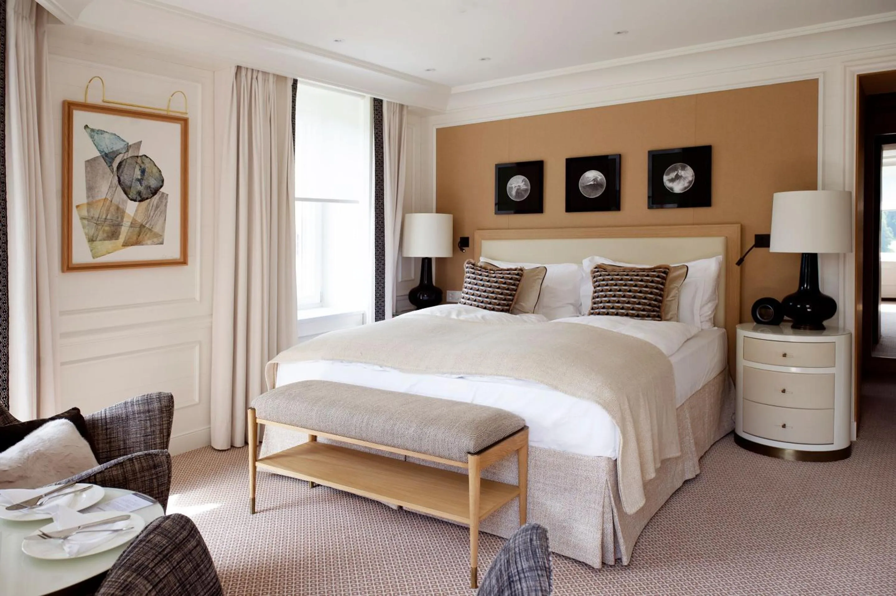 Bed in Grand Hotel Kronenhof