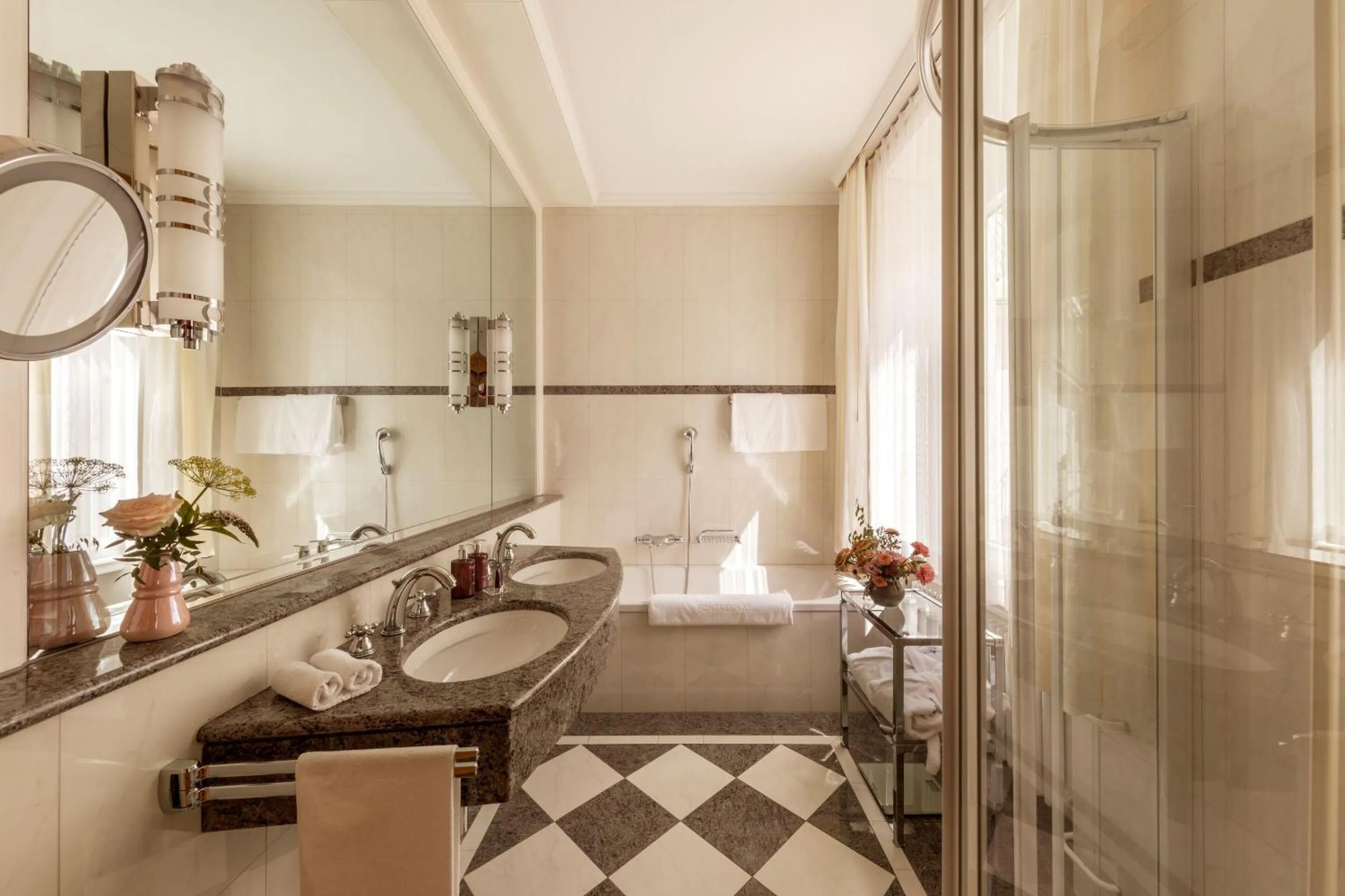 Bathroom in Grand Hotel Kronenhof