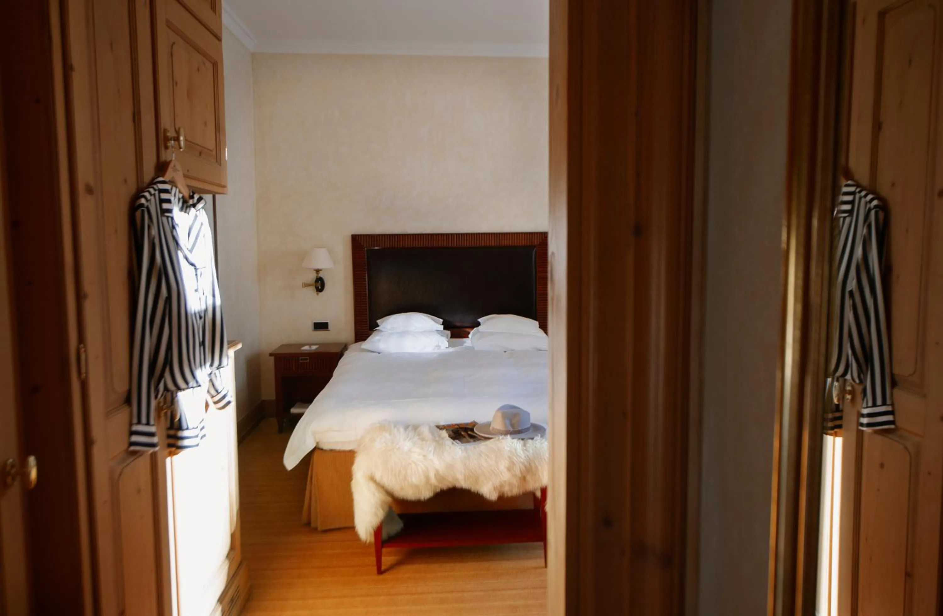 Bed in Grand Hotel Kronenhof