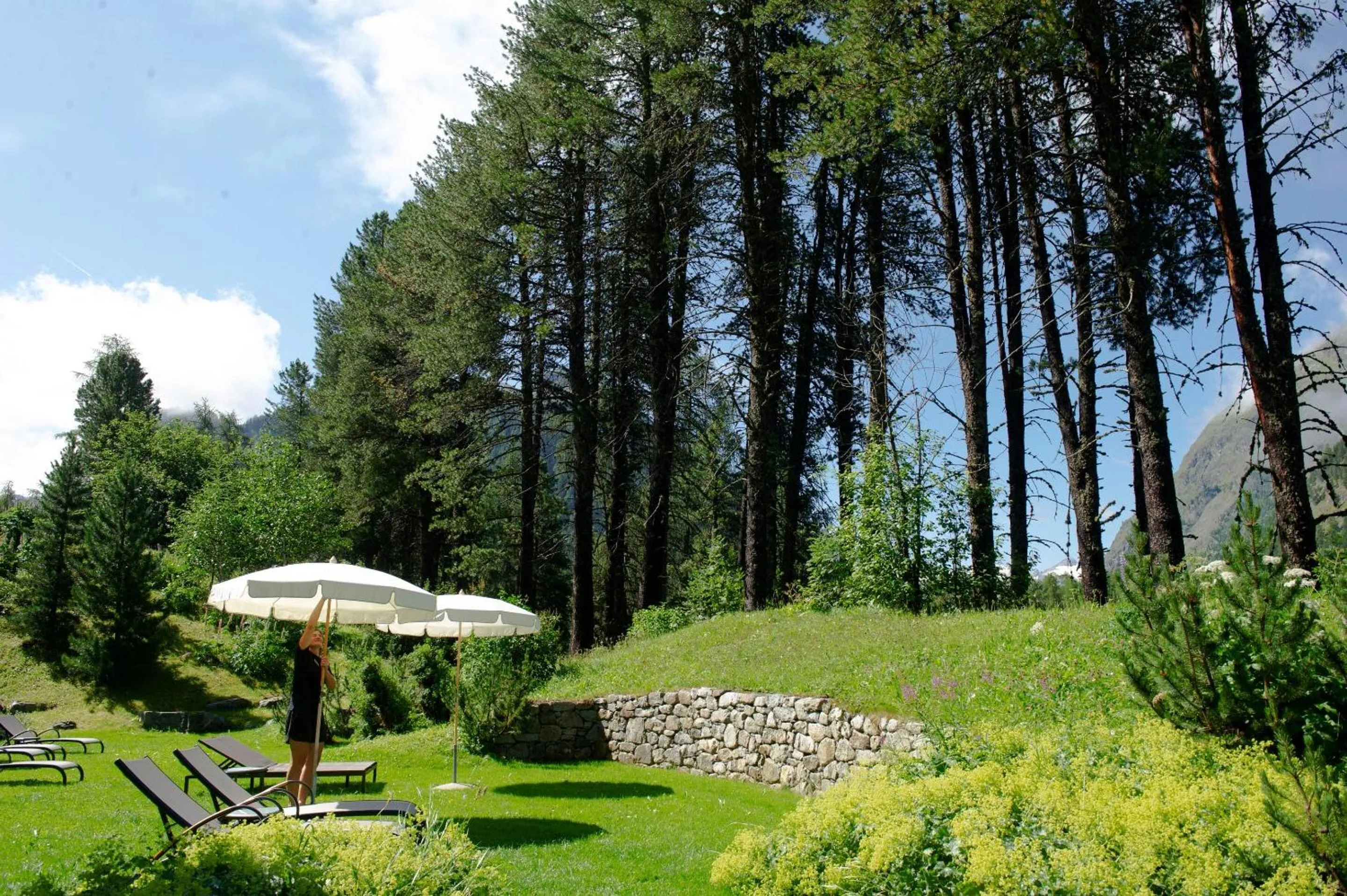 Garden in Grand Hotel Kronenhof