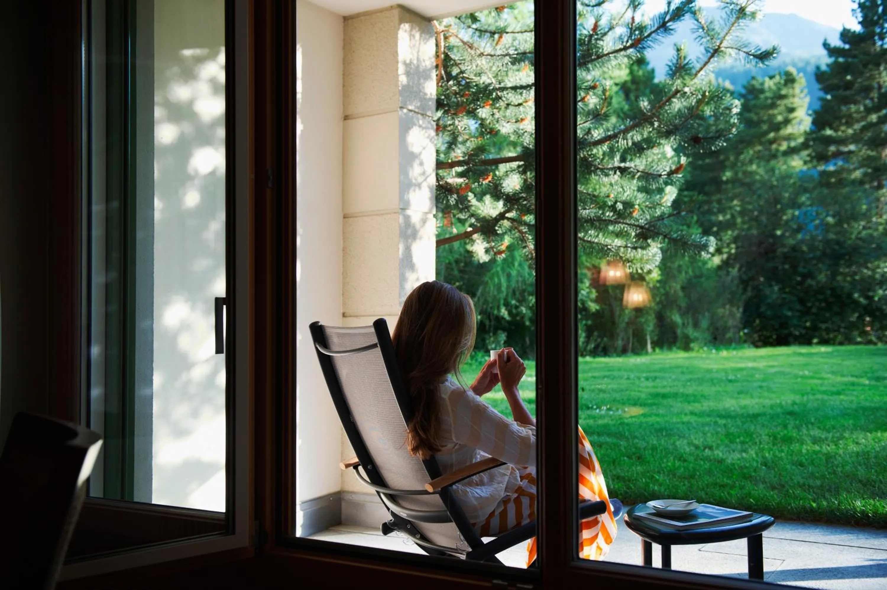Balcony/Terrace in Grand Hotel Kronenhof