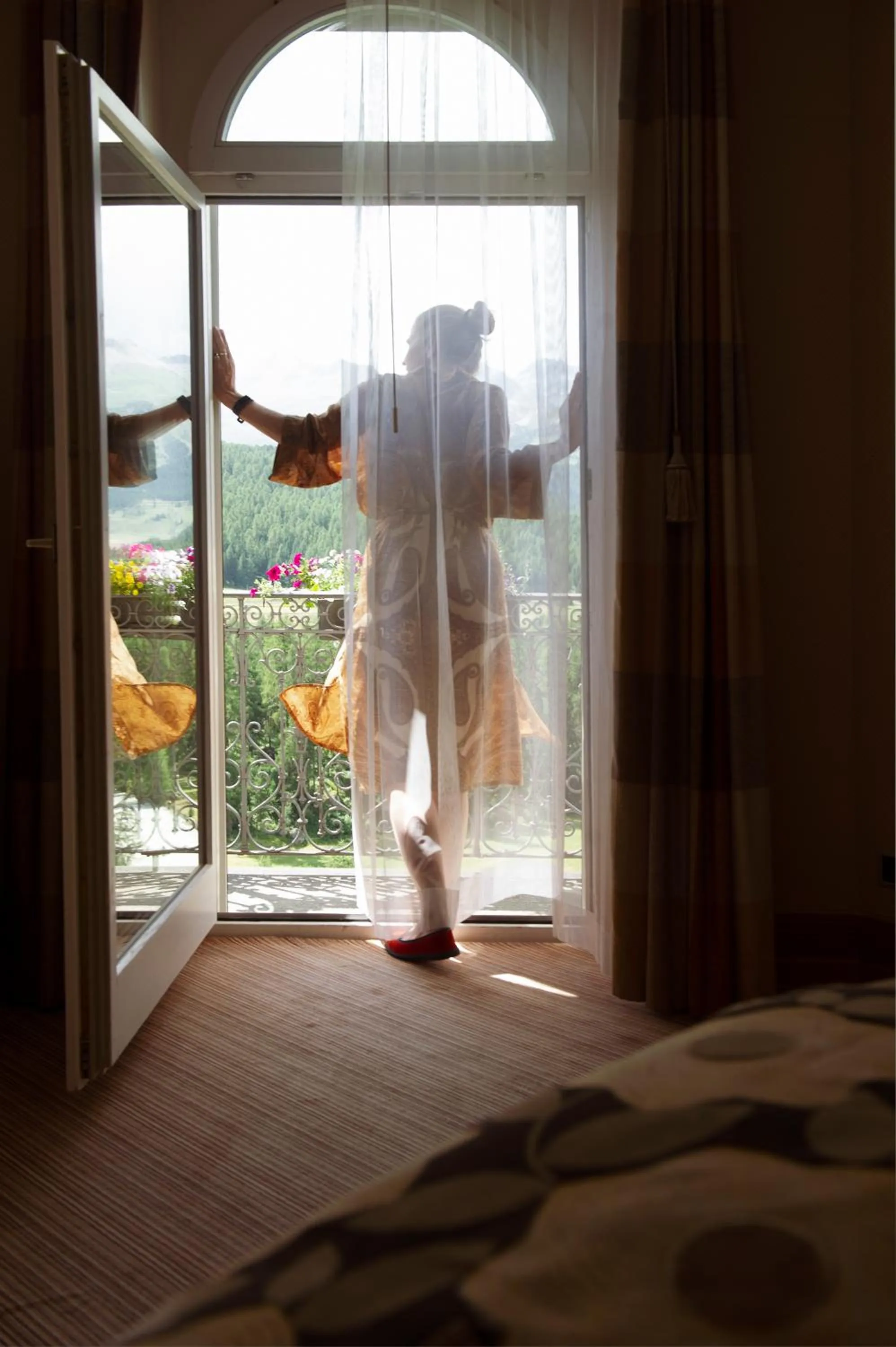 Summer, Bed in Grand Hotel Kronenhof