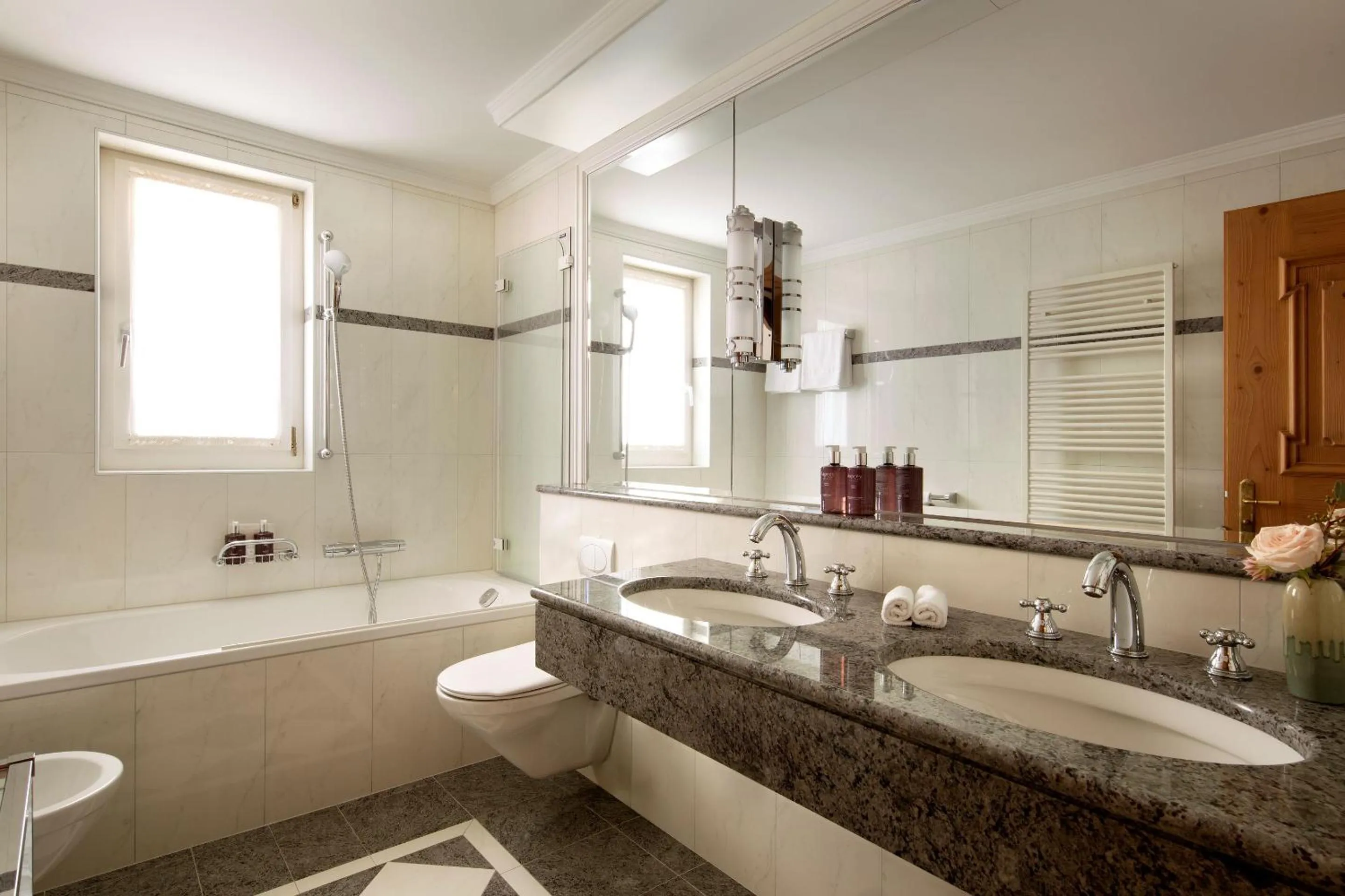 Bathroom in Grand Hotel Kronenhof