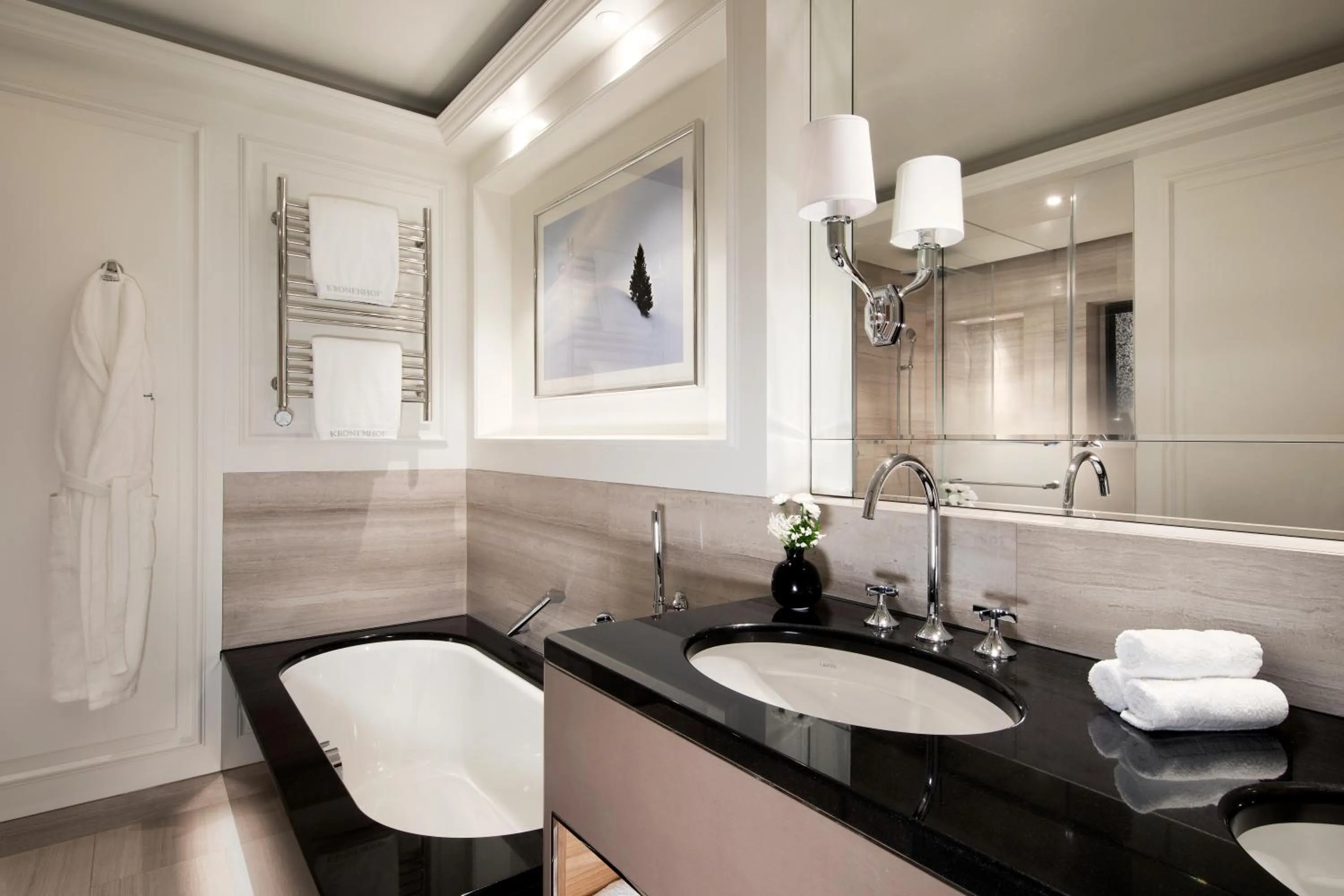 Bathroom in Grand Hotel Kronenhof